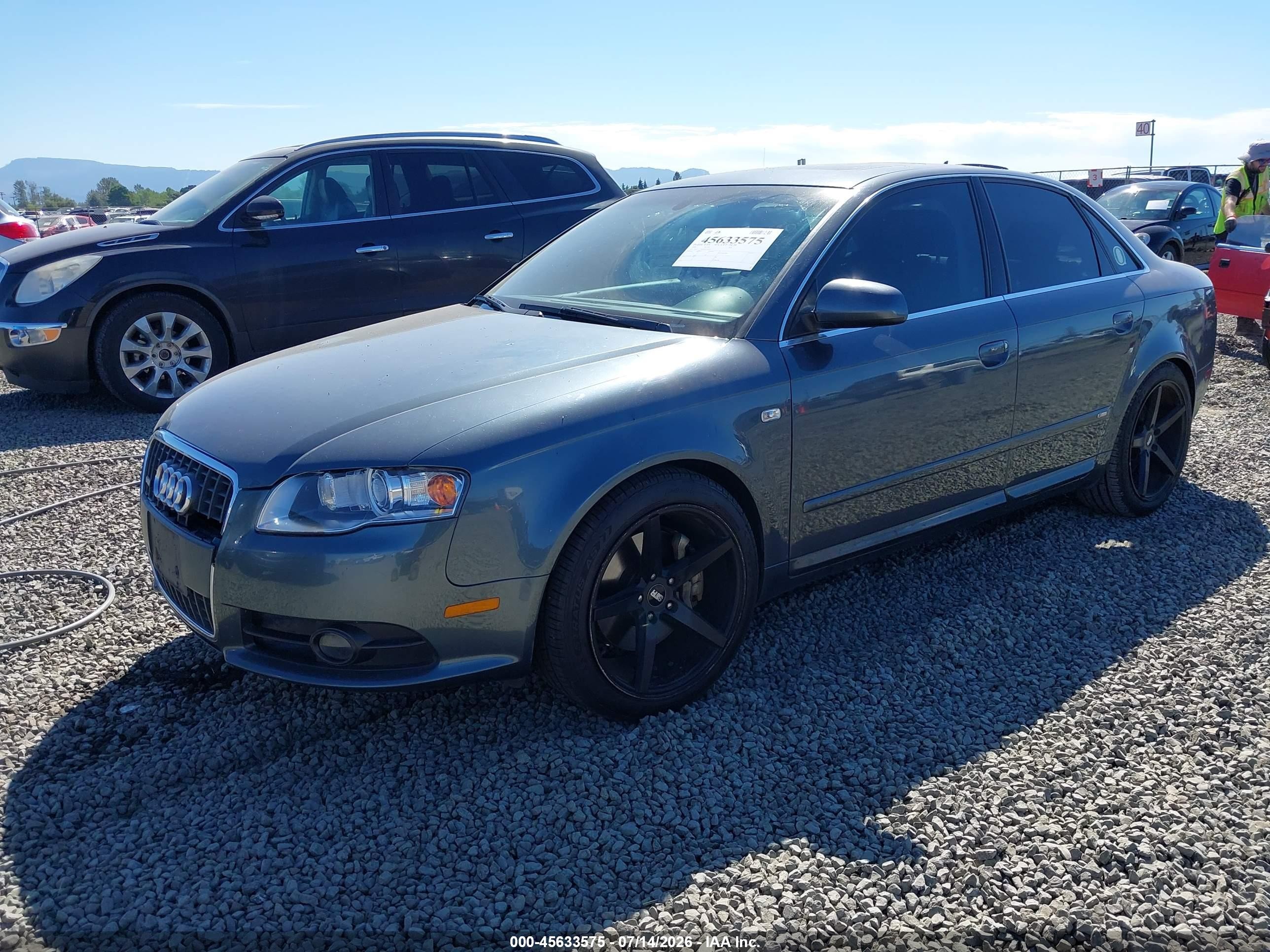 2006 Audi A4 2.0t Серый vin: WAUBF78EX6A250250