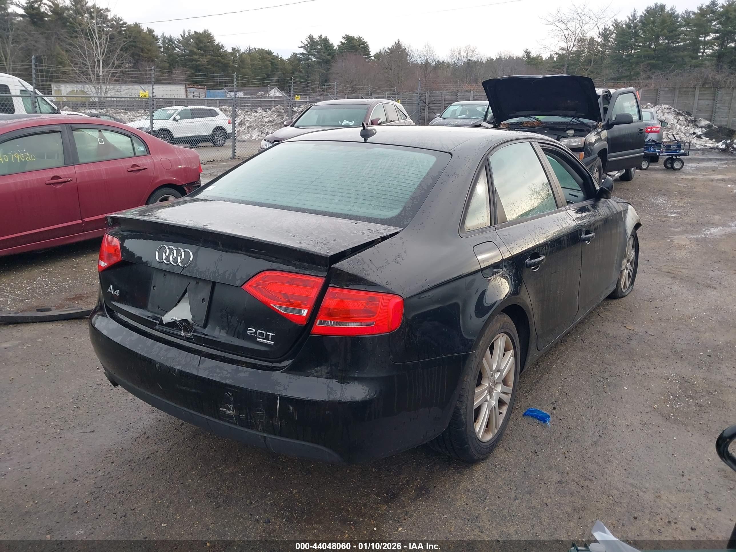 2011 Audi A4 2.0t Premium Black vin: WAUBFAFL0BA087083