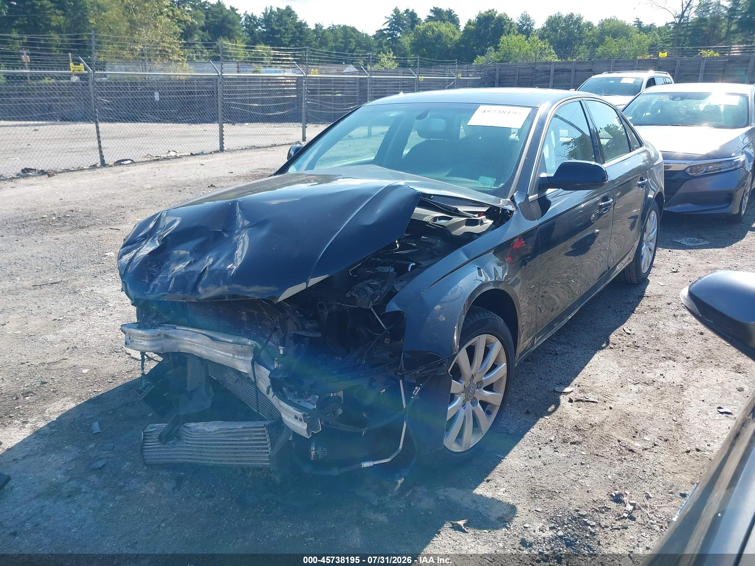 2012 Audi A4 2.0t Premium Black vin: WAUBFAFL0CA116485