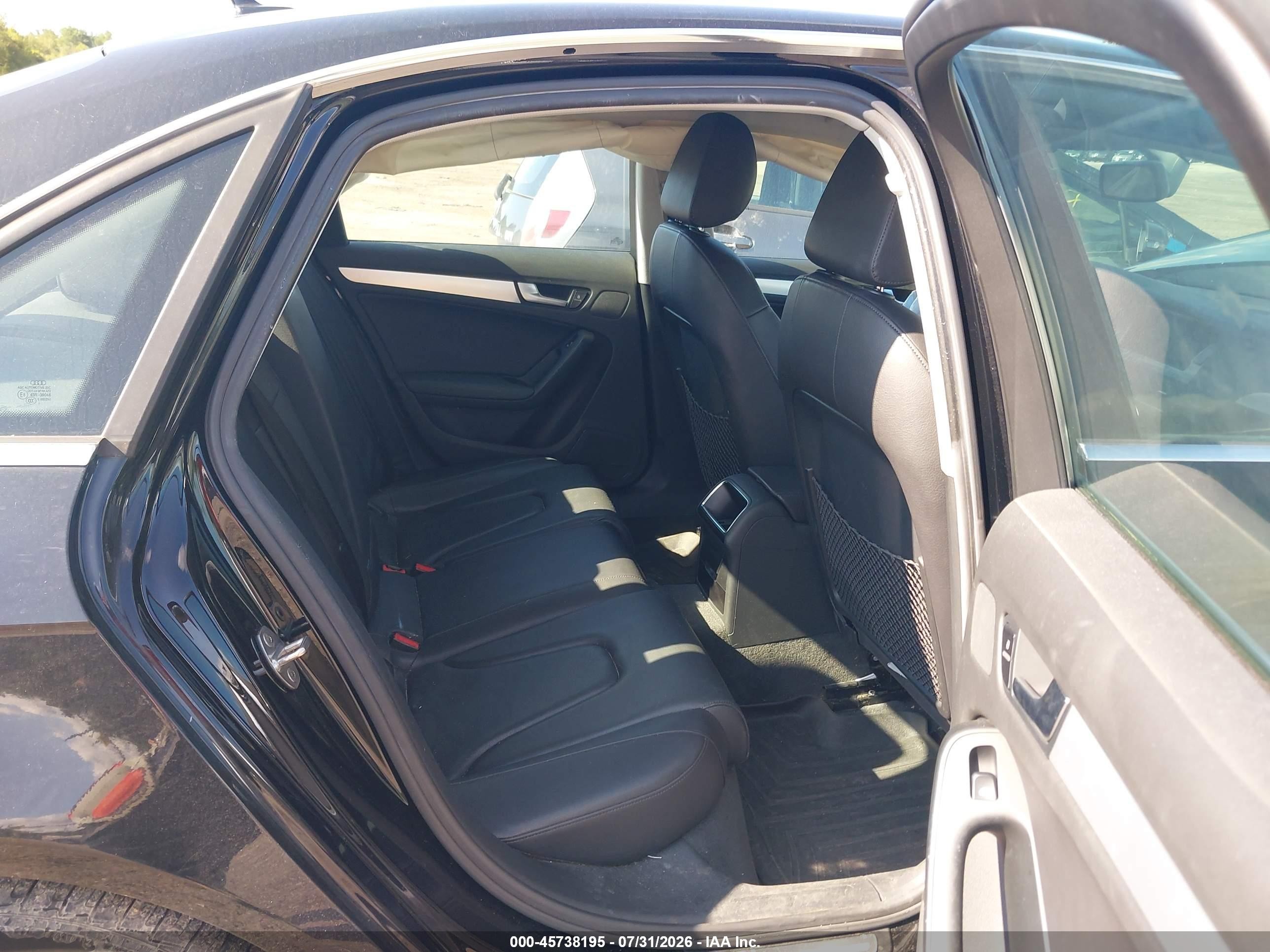2012 Audi A4 2.0t Premium Black vin: WAUBFAFL0CA116485