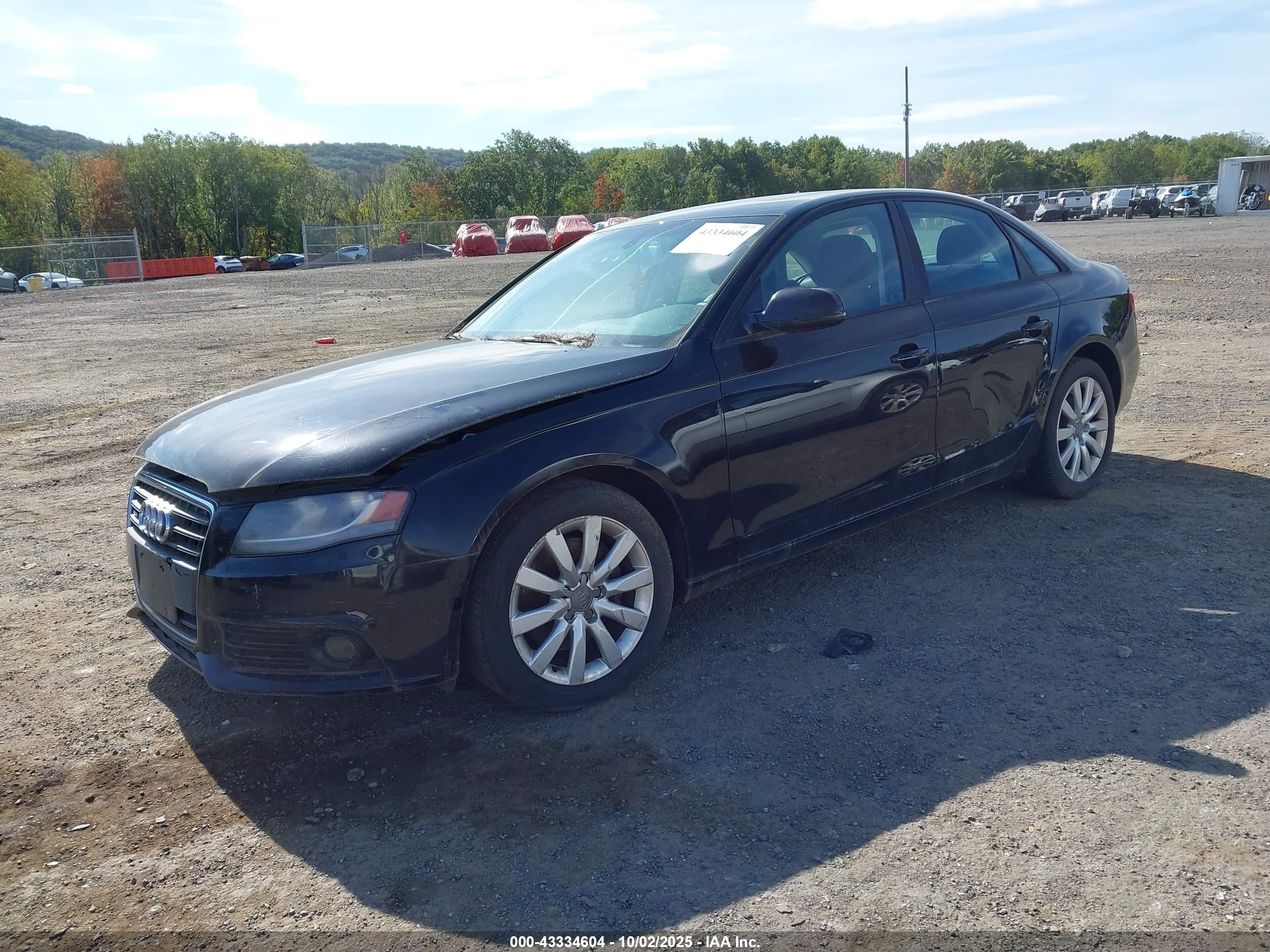 2012 Audi A4 2.0t Premium Black vin: WAUBFAFL0CN013754