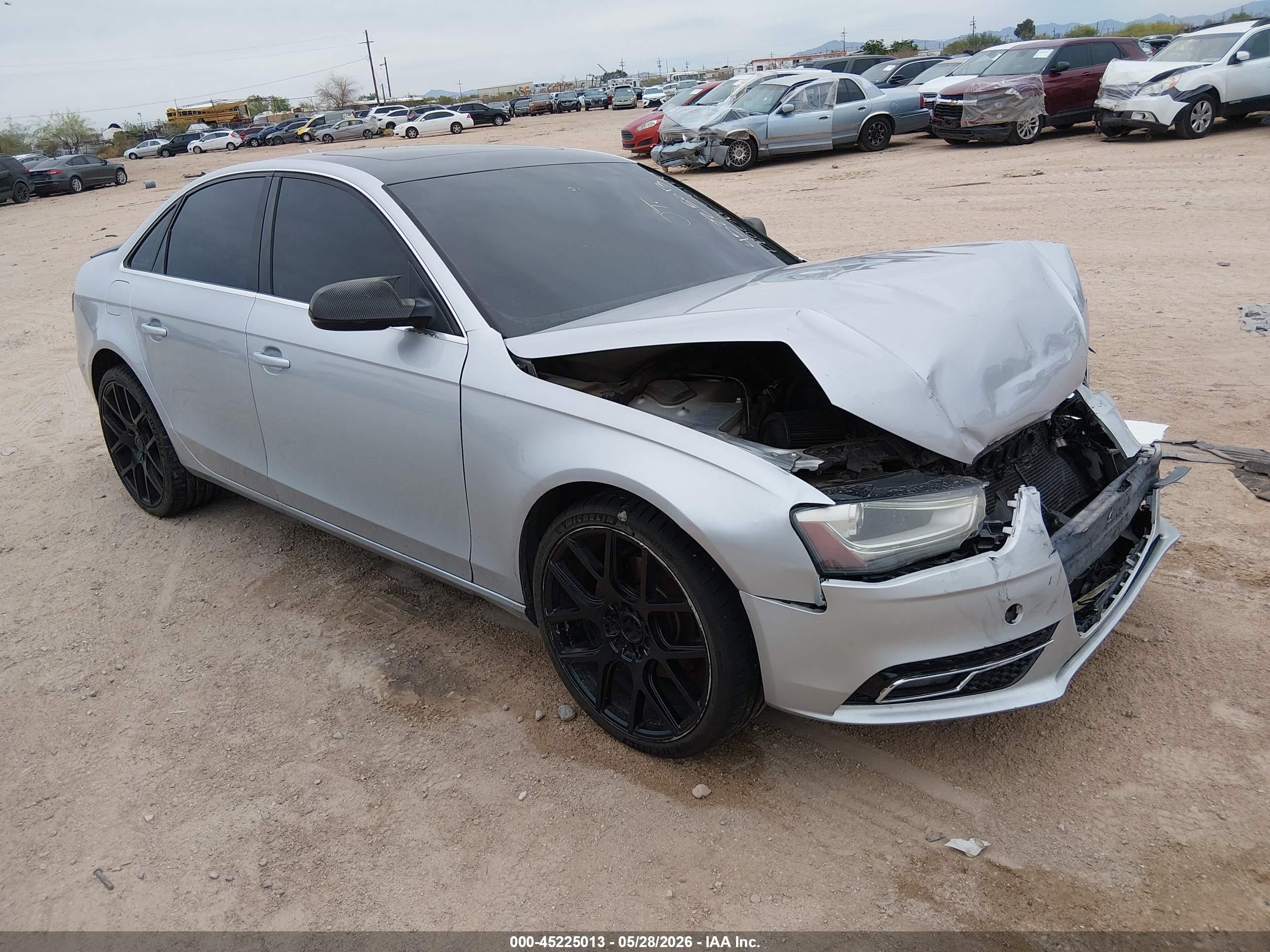 2013 Audi A4 2.0t Premium Silver vin: WAUBFAFL0DA161170