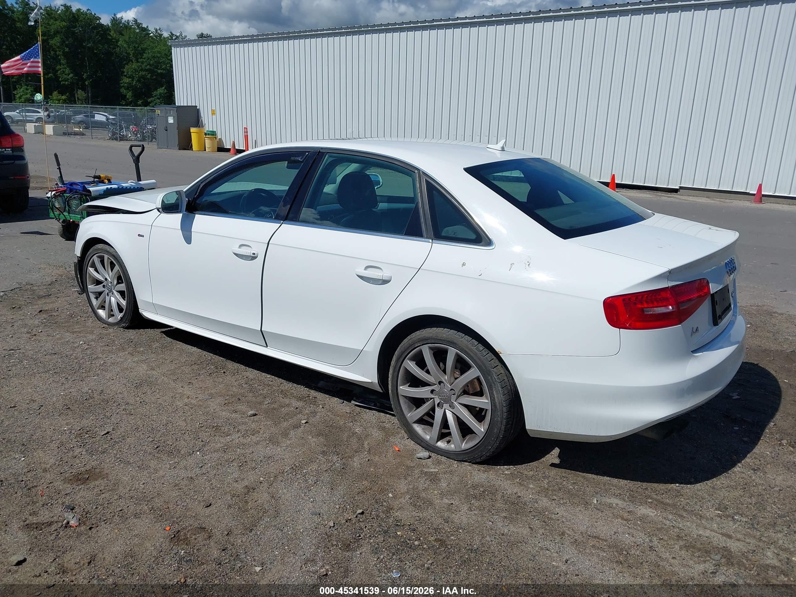 2014 Audi A4 2.0t Premium White vin: WAUBFAFL0EA050779