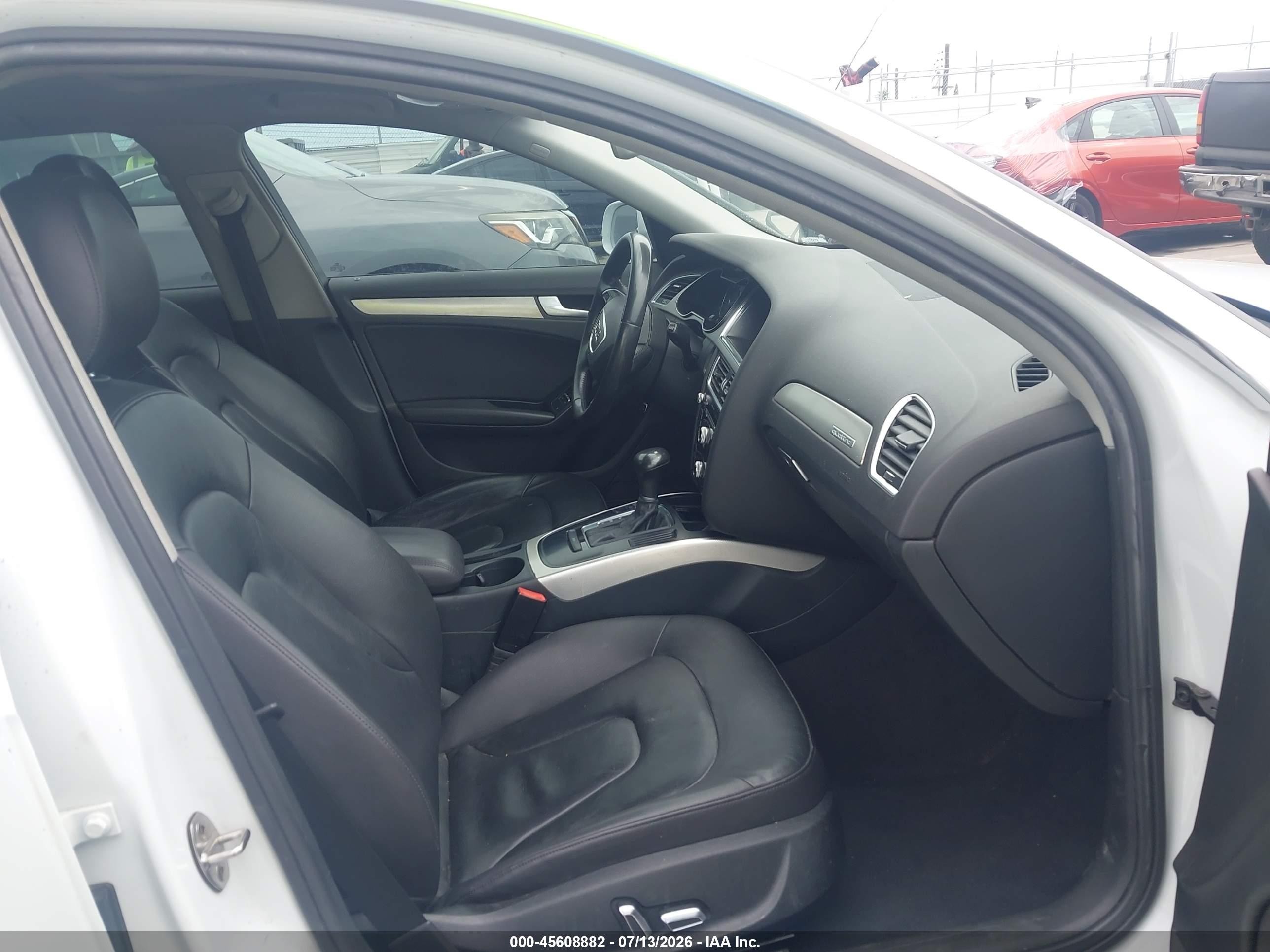 2014 Audi A4 2.0t Premium White vin: WAUBFAFL0EN028046