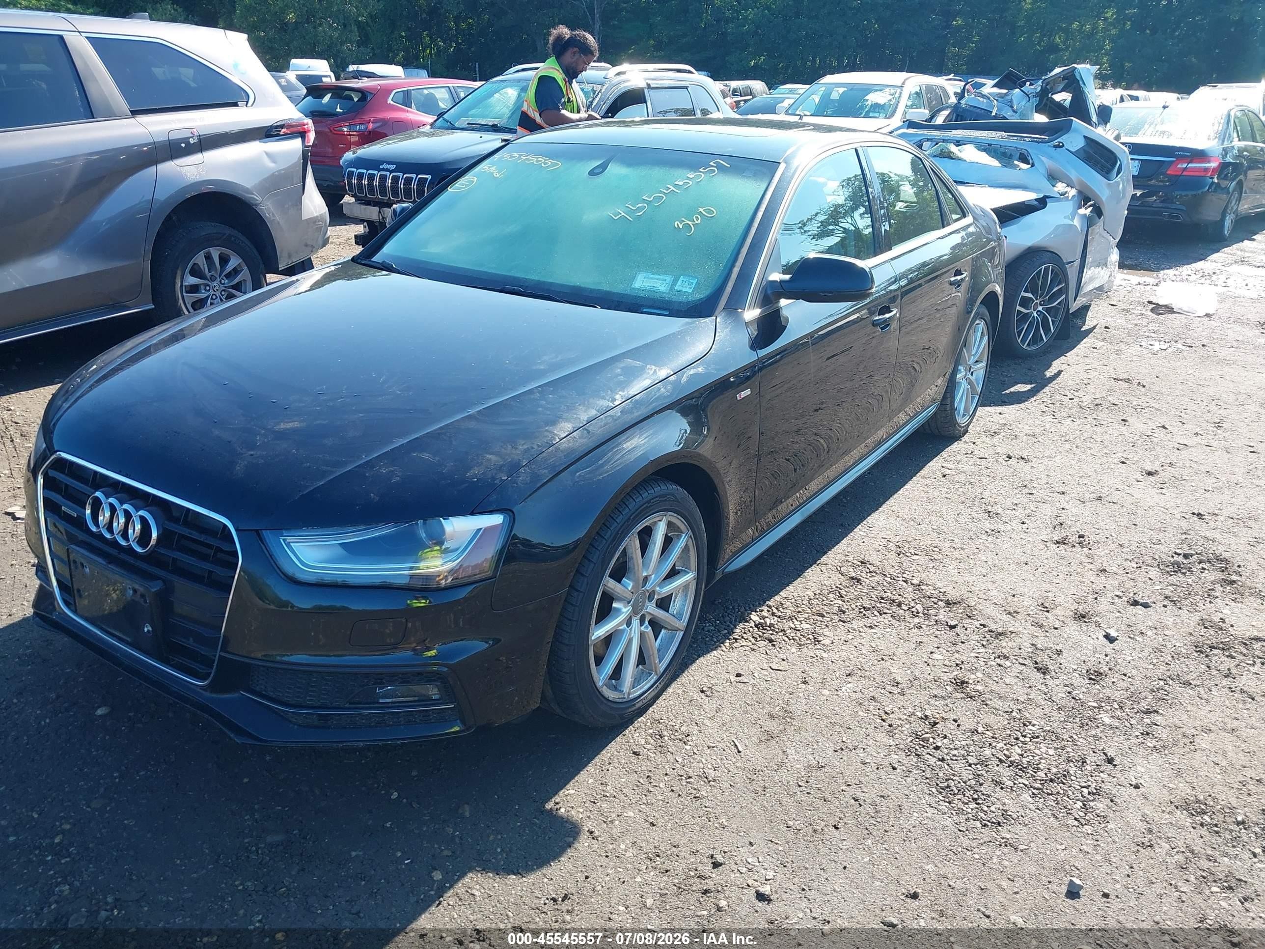 2015 Audi A4 2.0t Premium Black vin: WAUBFAFL0FN006839