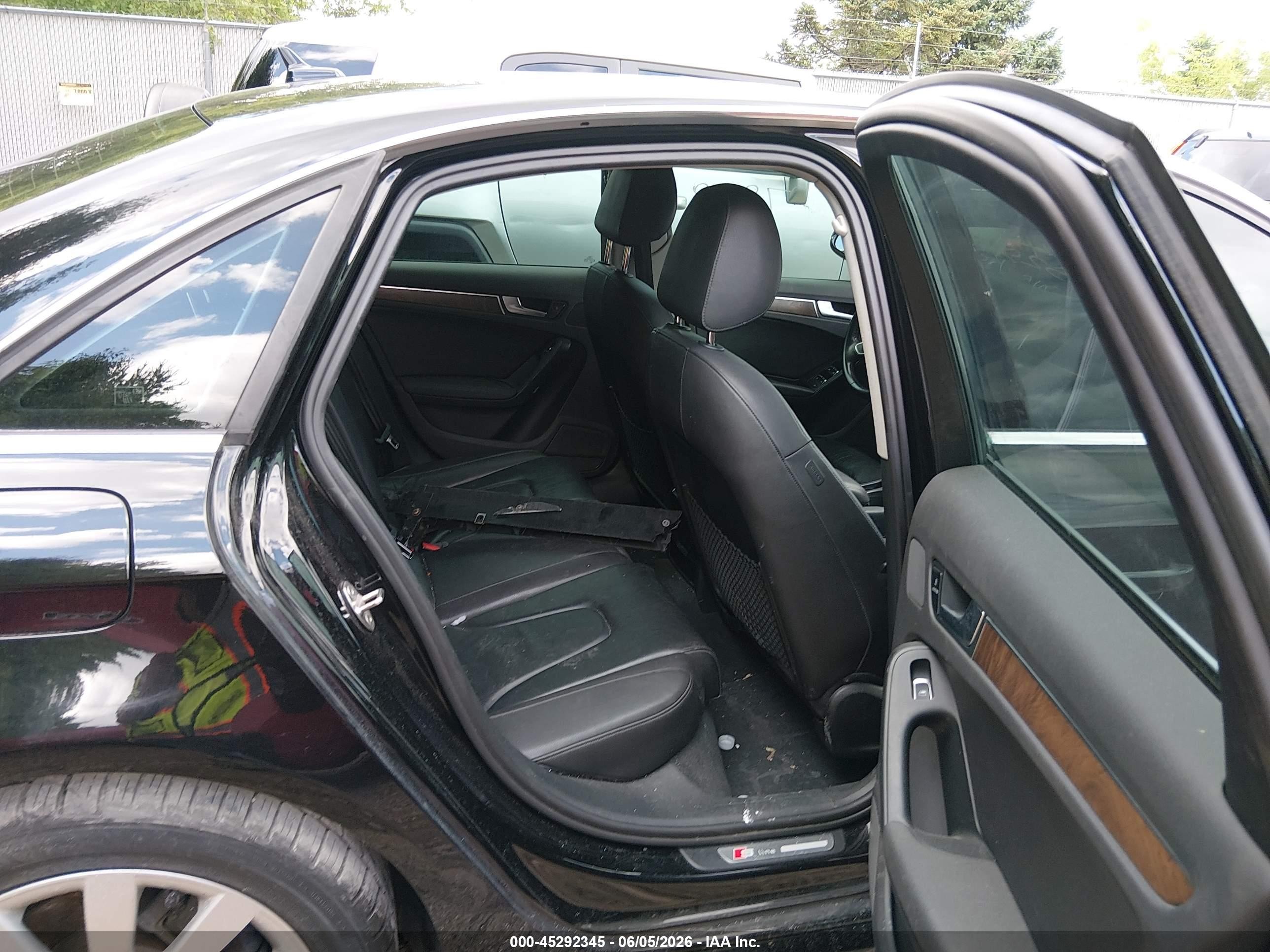 2015 Audi A4 2.0t Premium Черный vin: WAUBFAFL0FN012415