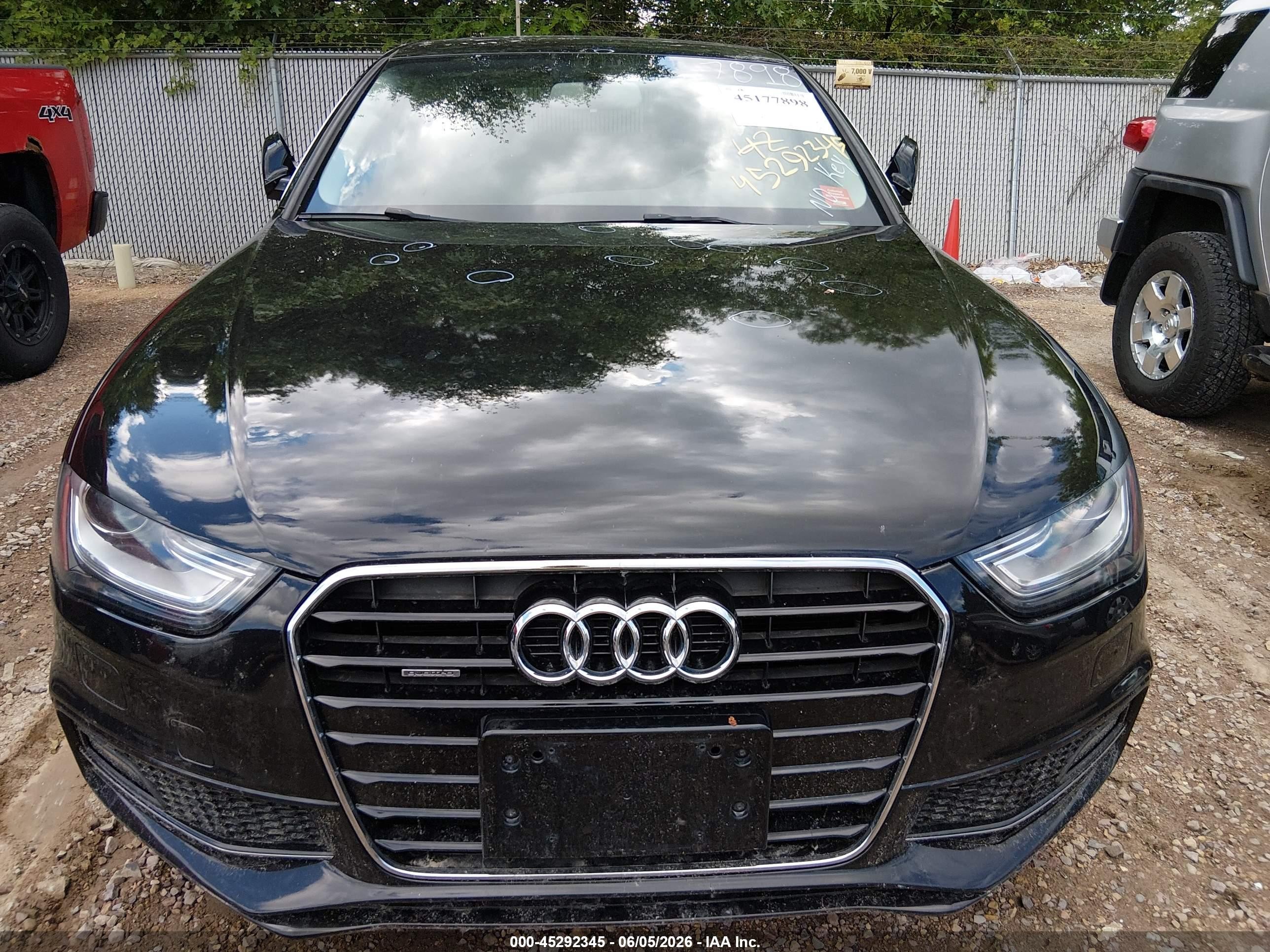 2015 Audi A4 2.0t Premium Черный vin: WAUBFAFL0FN012415