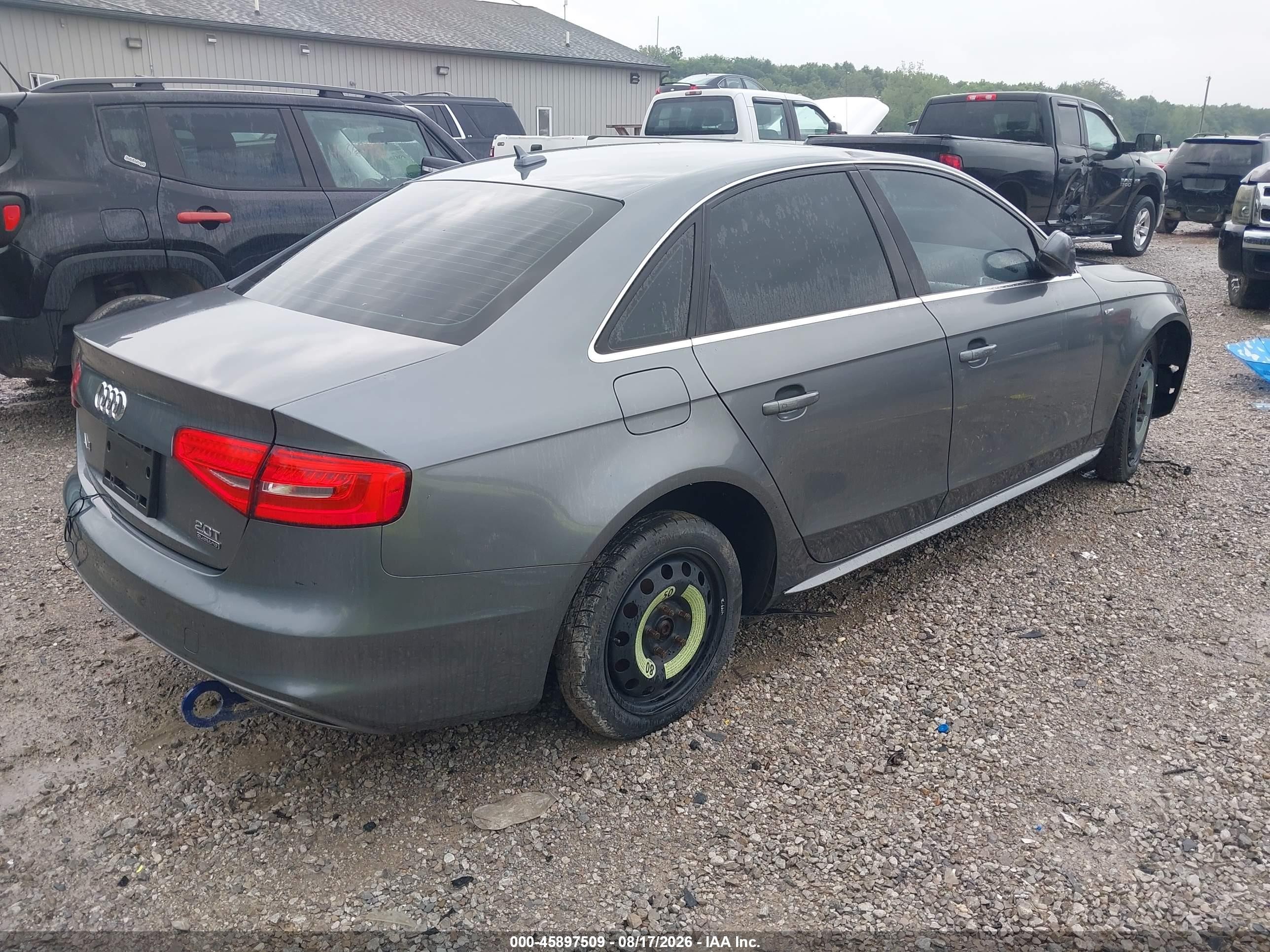 2015 Audi A4 2.0t Premium Gray vin: WAUBFAFL0FN022698