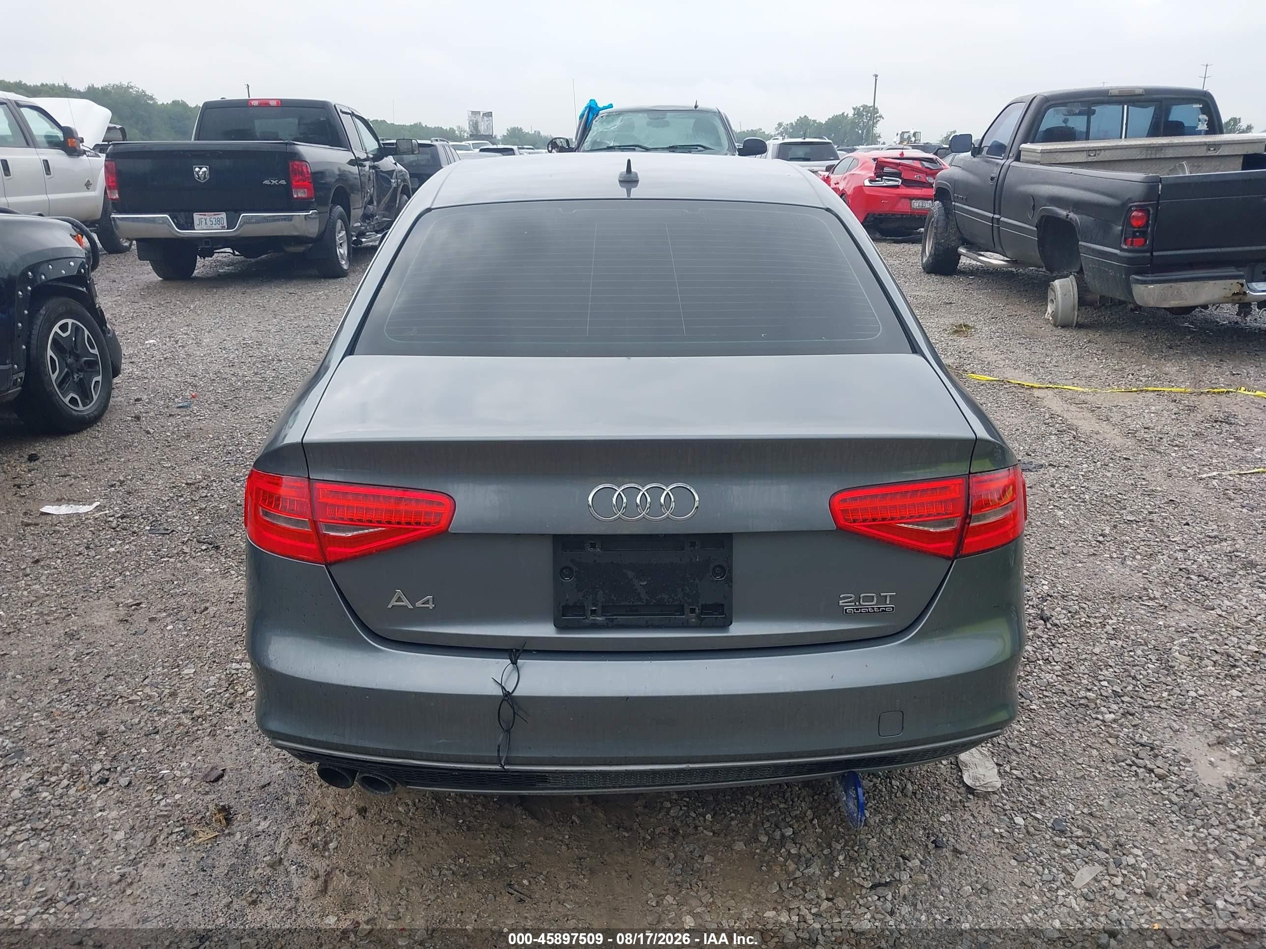 2015 Audi A4 2.0t Premium Gray vin: WAUBFAFL0FN022698