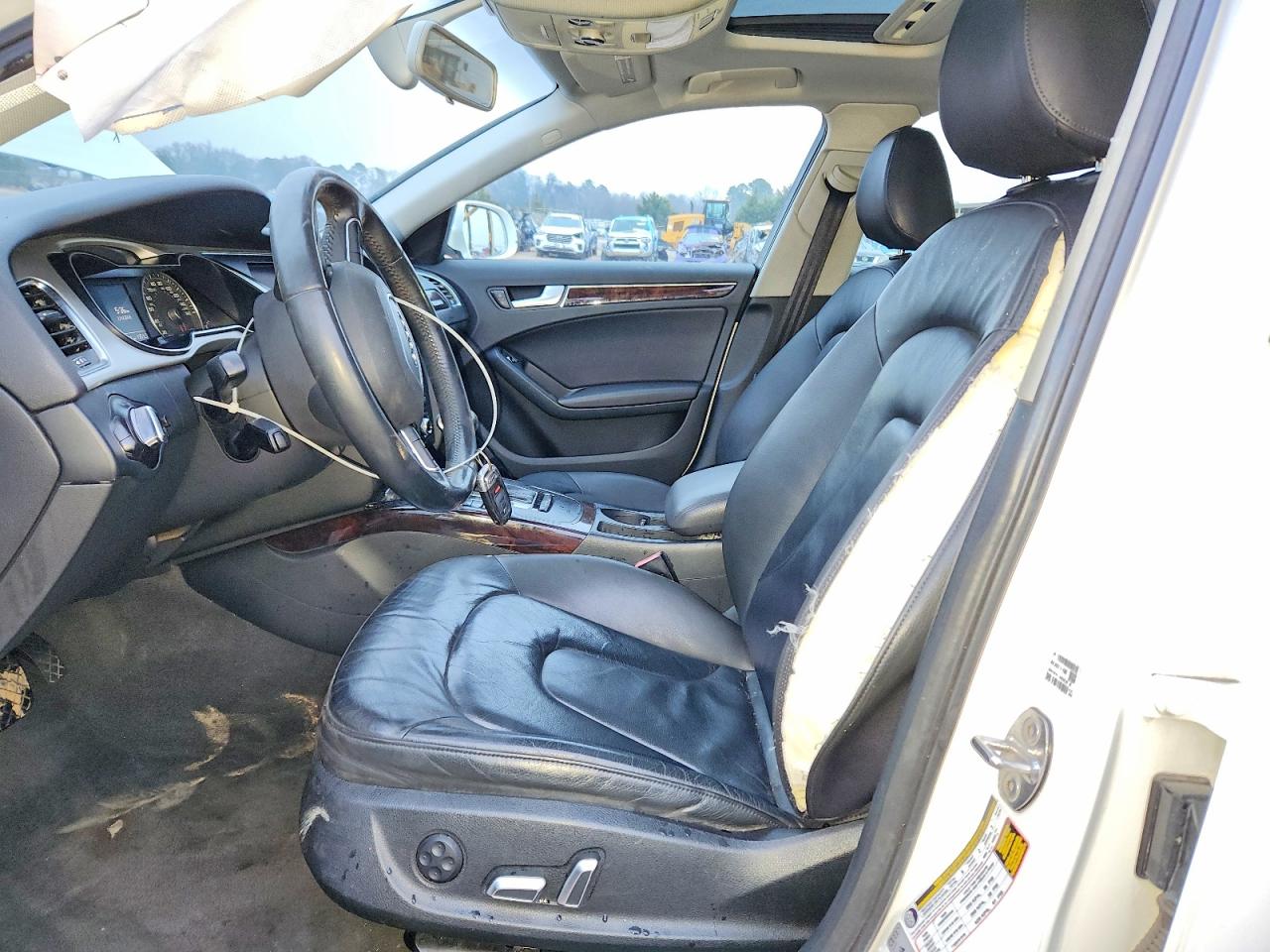2015 Audi A4 Premium White vin: WAUBFAFL0FN043146