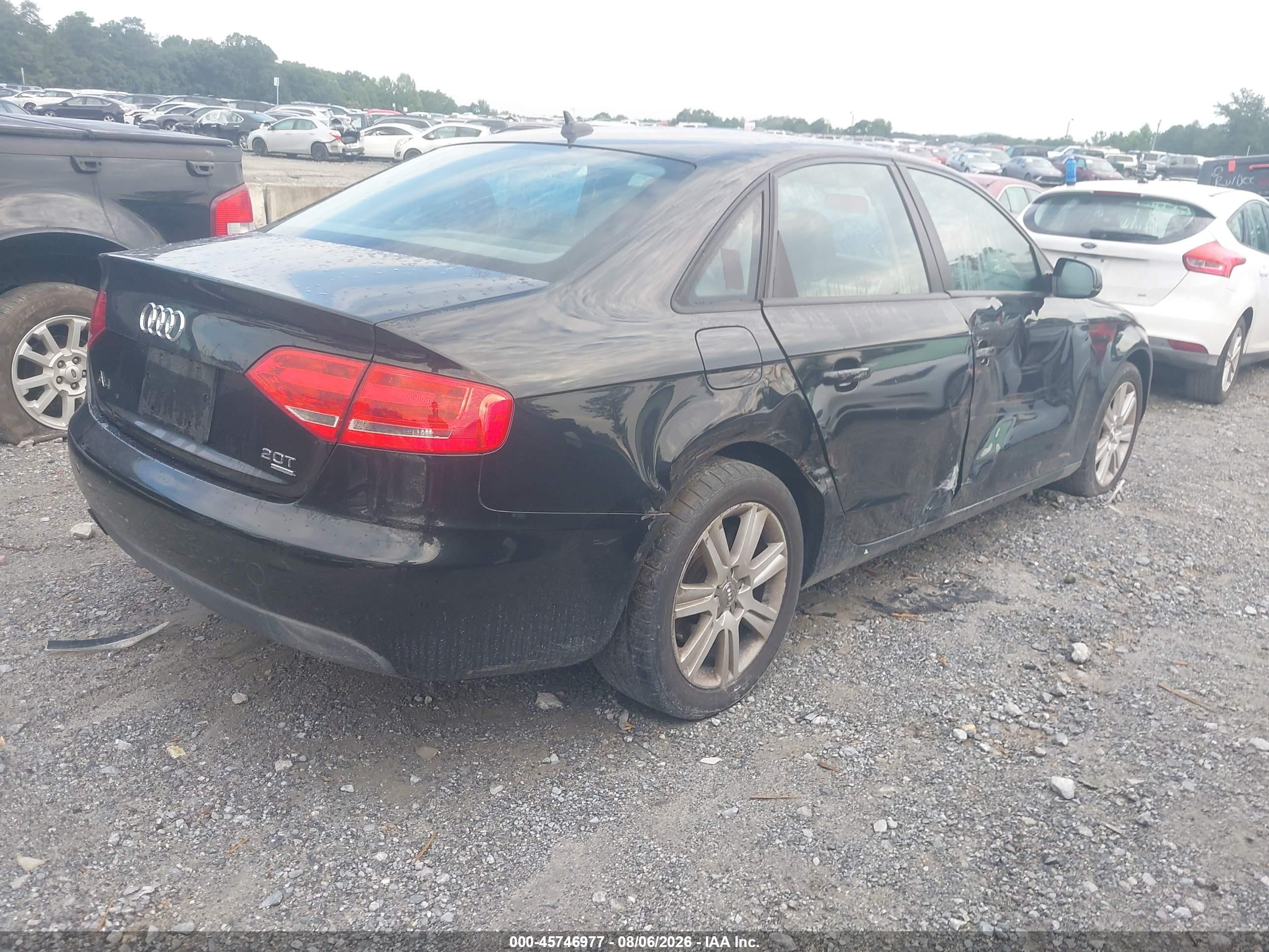 2011 Audi A4 2.0t Premium Черный vin: WAUBFAFL1BN040315
