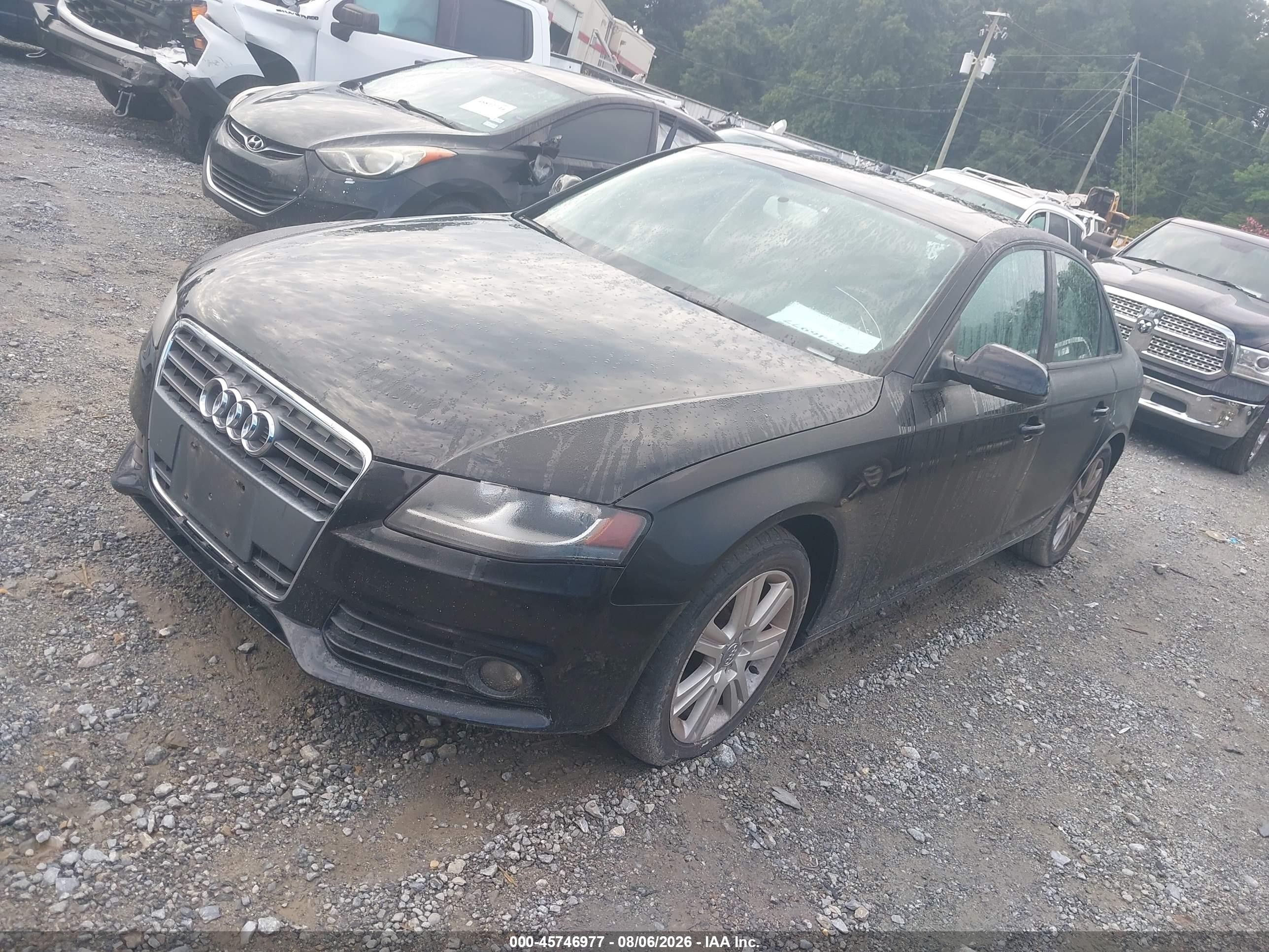2011 Audi A4 2.0t Premium Черный vin: WAUBFAFL1BN040315