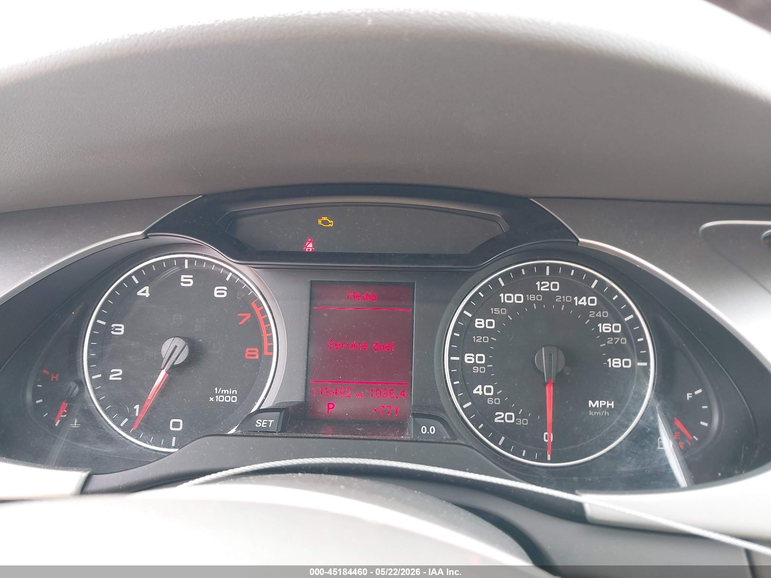 2012 Audi A4 2.0t Premium Gray vin: WAUBFAFL1CN010443