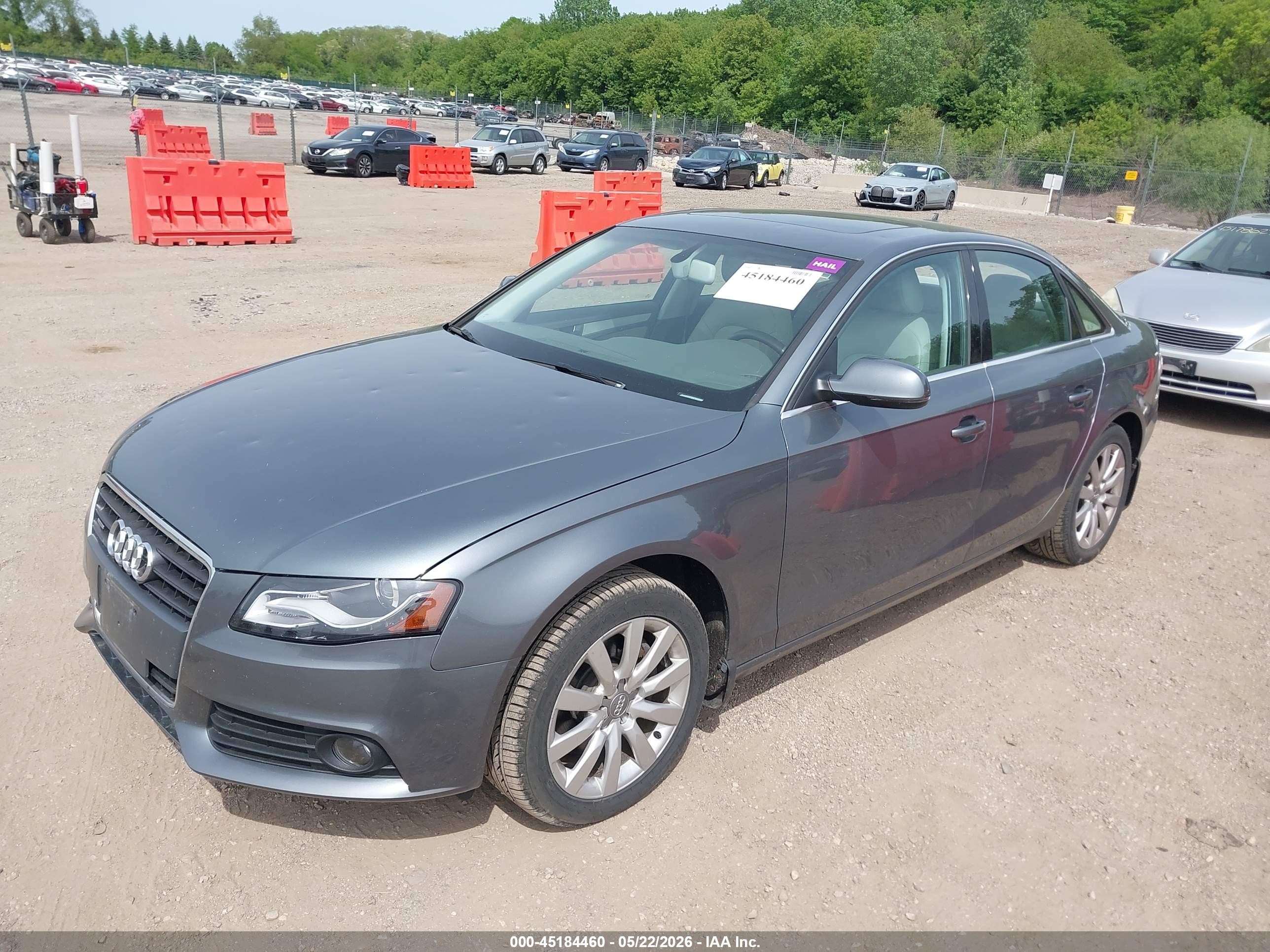 2012 Audi A4 2.0t Premium Gray vin: WAUBFAFL1CN010443
