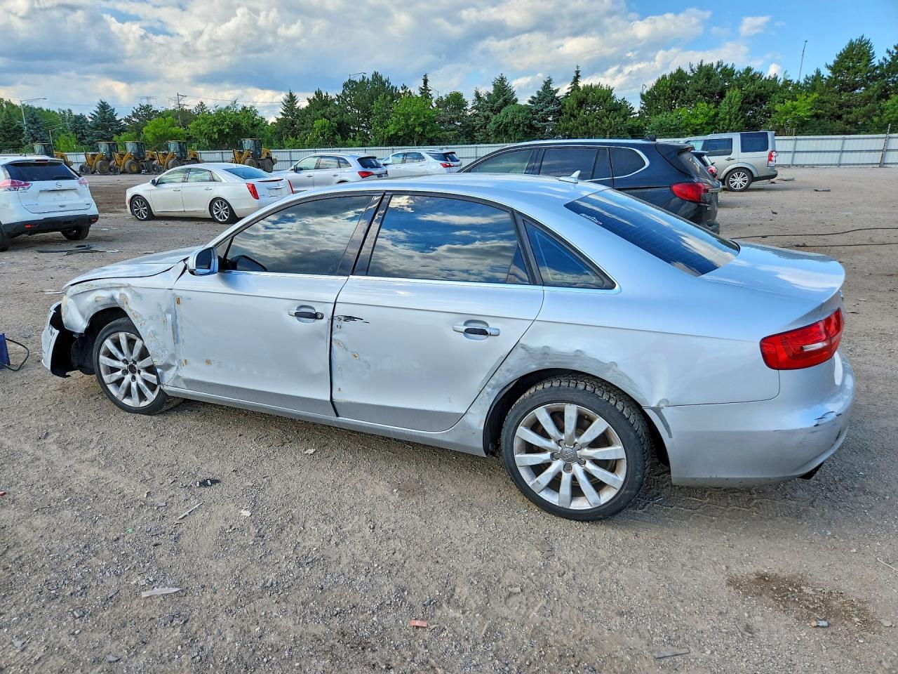 2013 Audi A4 Premium Silver vin: WAUBFAFL1DN004028