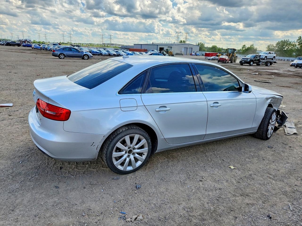 2013 Audi A4 Premium Silver vin: WAUBFAFL1DN004028