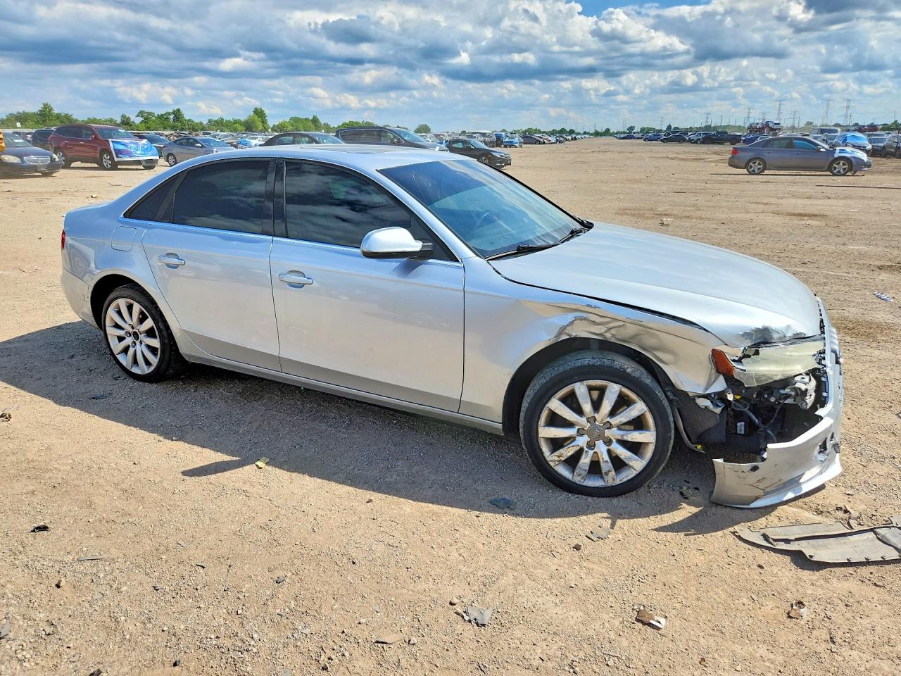 2013 Audi A4 Premium Silver vin: WAUBFAFL1DN004028