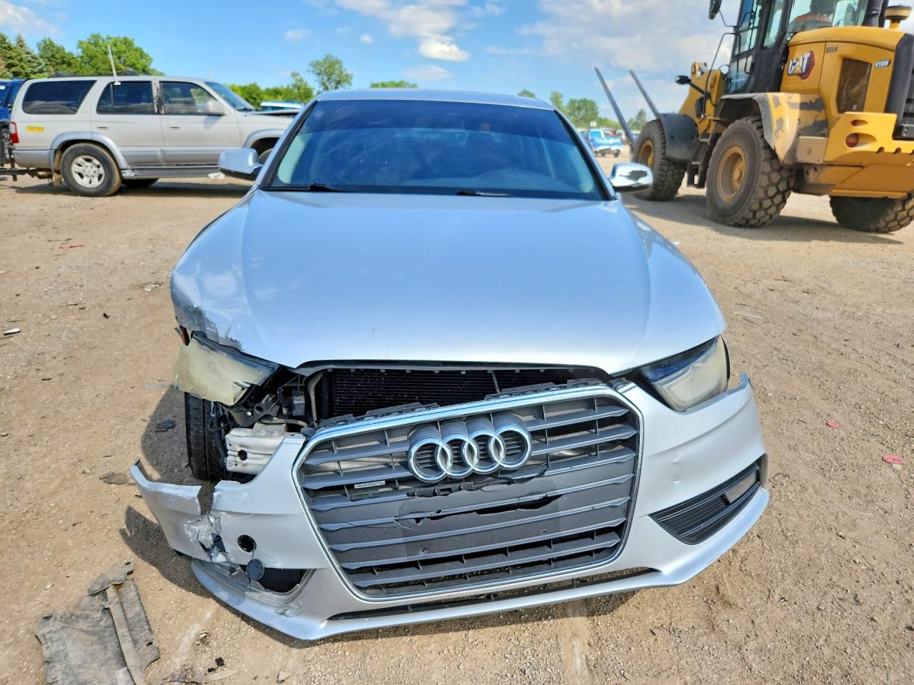 2013 Audi A4 Premium Silver vin: WAUBFAFL1DN004028