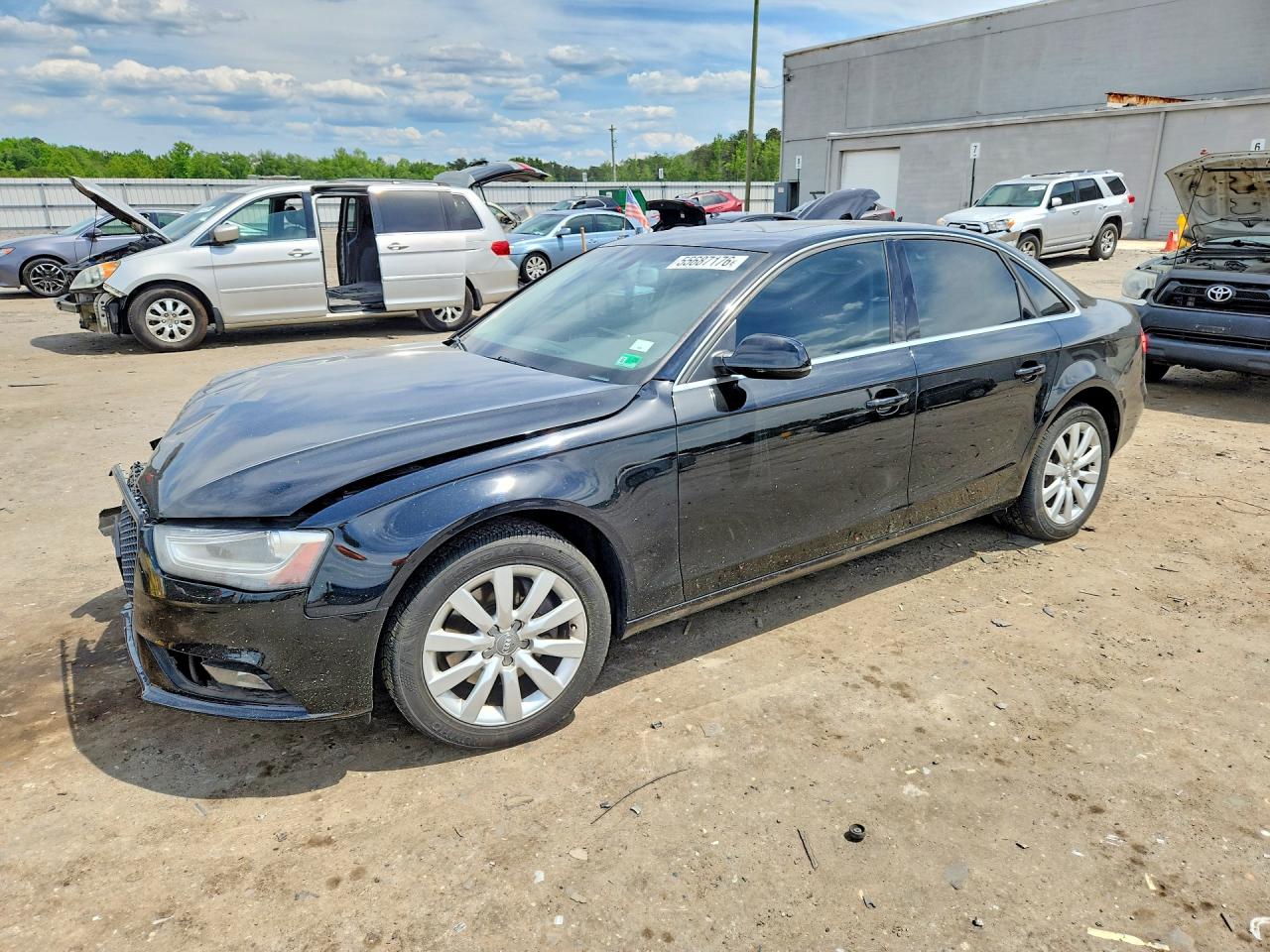 2013 Audi A4 Premium Black vin: WAUBFAFL1DN016308