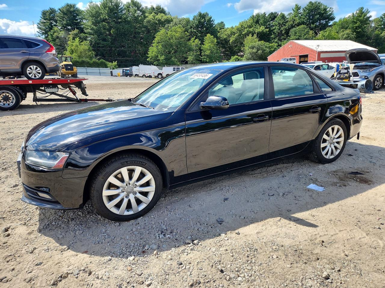 2014 Audi A4 Premium Black vin: WAUBFAFL1EN003043