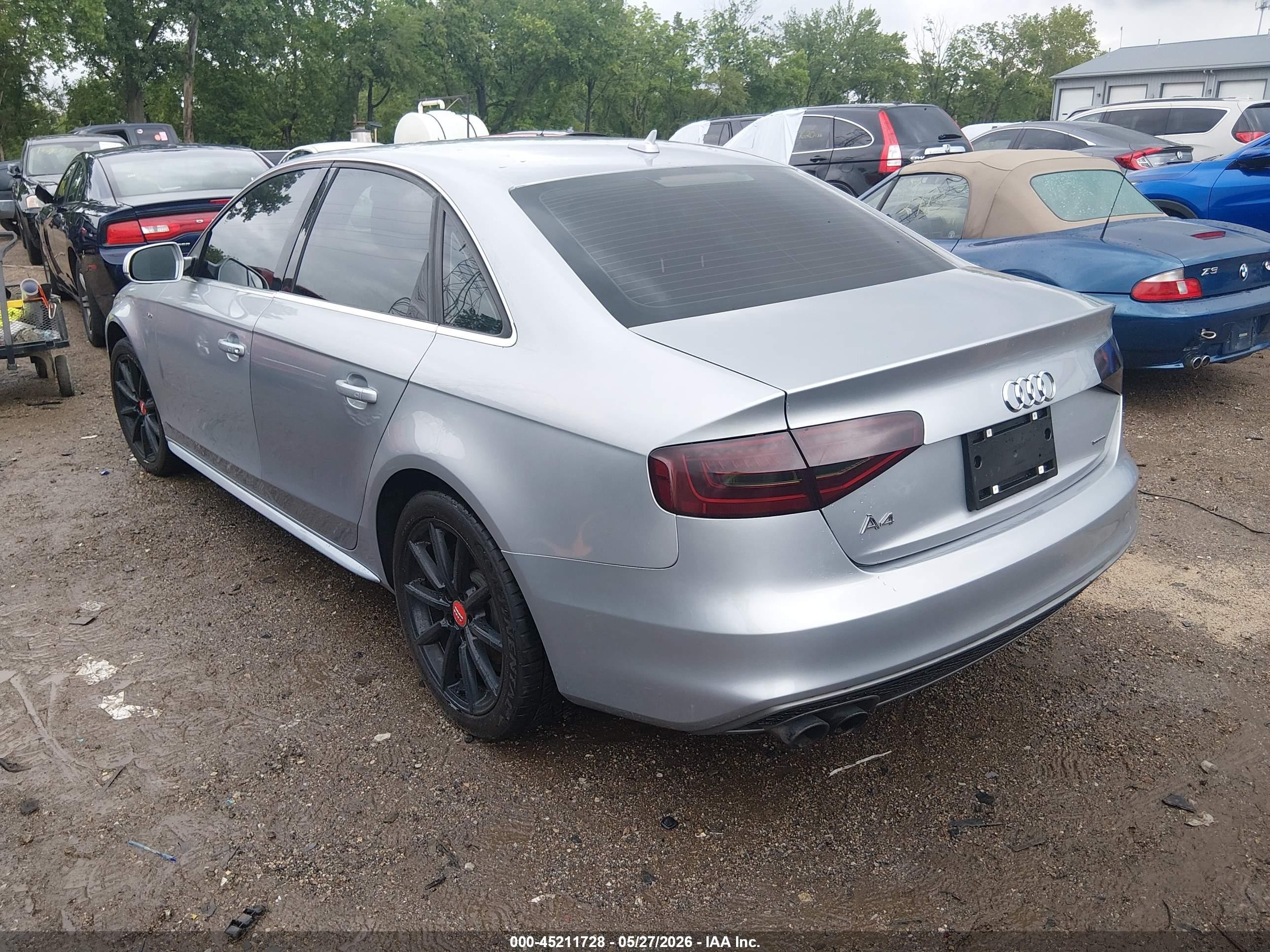 2015 Audi A4 2.0t Premium Silver vin: WAUBFAFL1FN005246