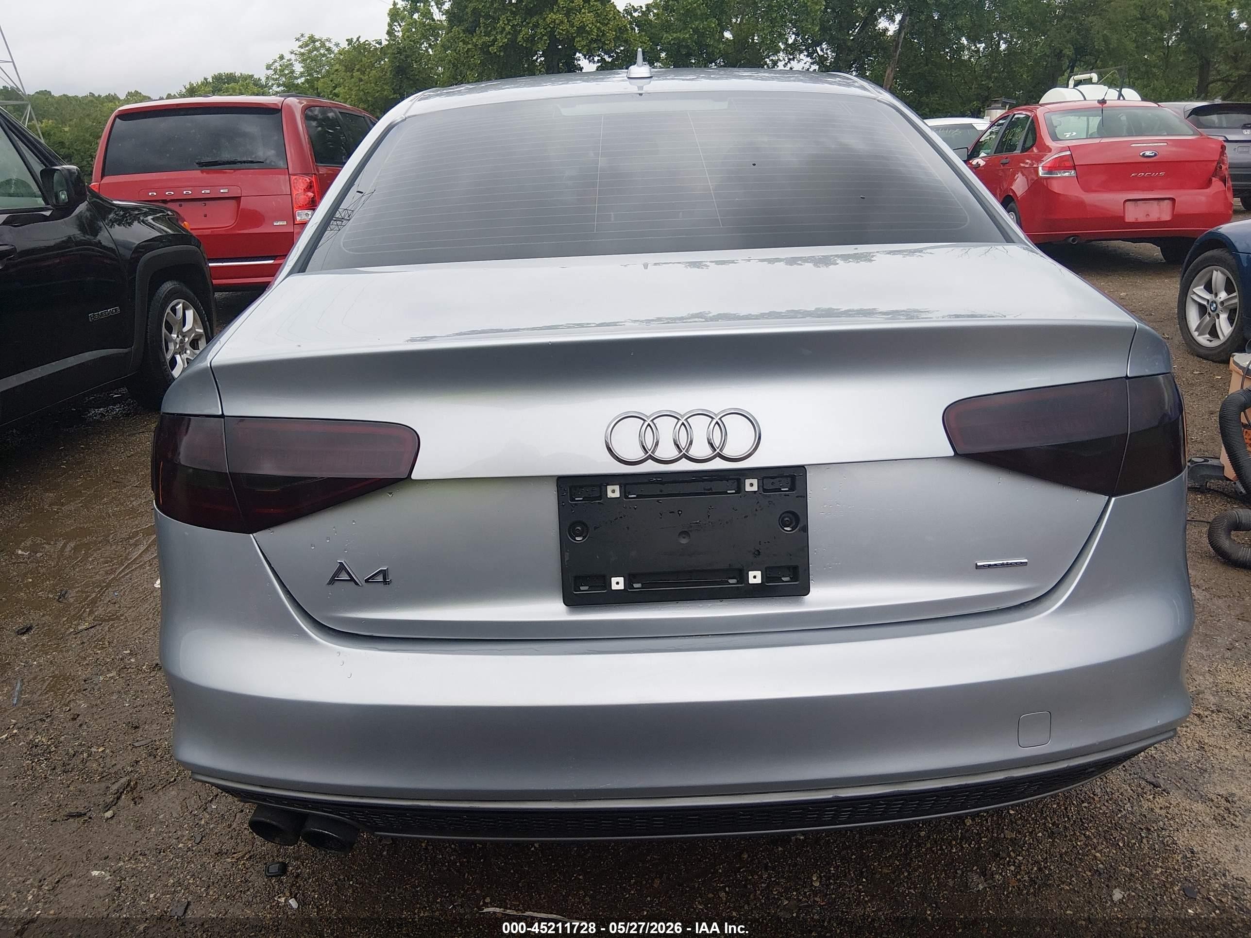 2015 Audi A4 2.0t Premium Silver vin: WAUBFAFL1FN005246