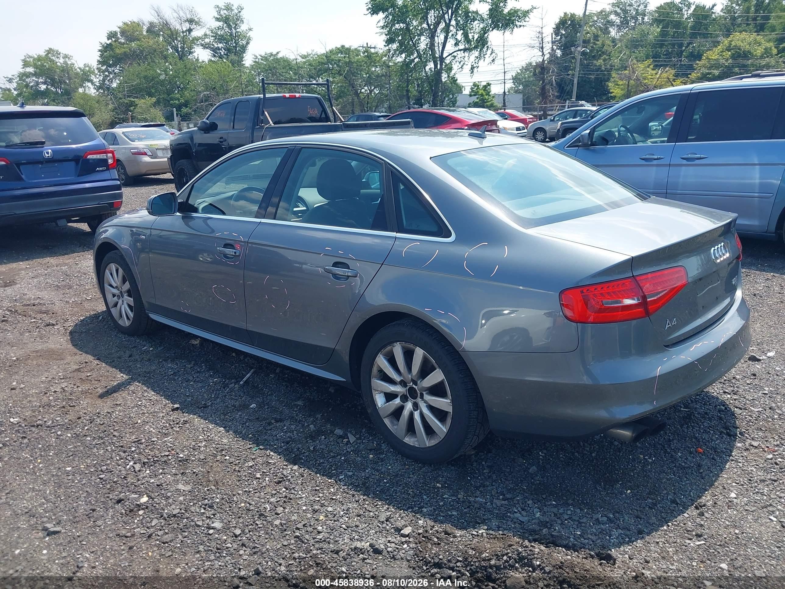 2015 Audi A4 2.0t Premium Серый vin: WAUBFAFL1FN005859