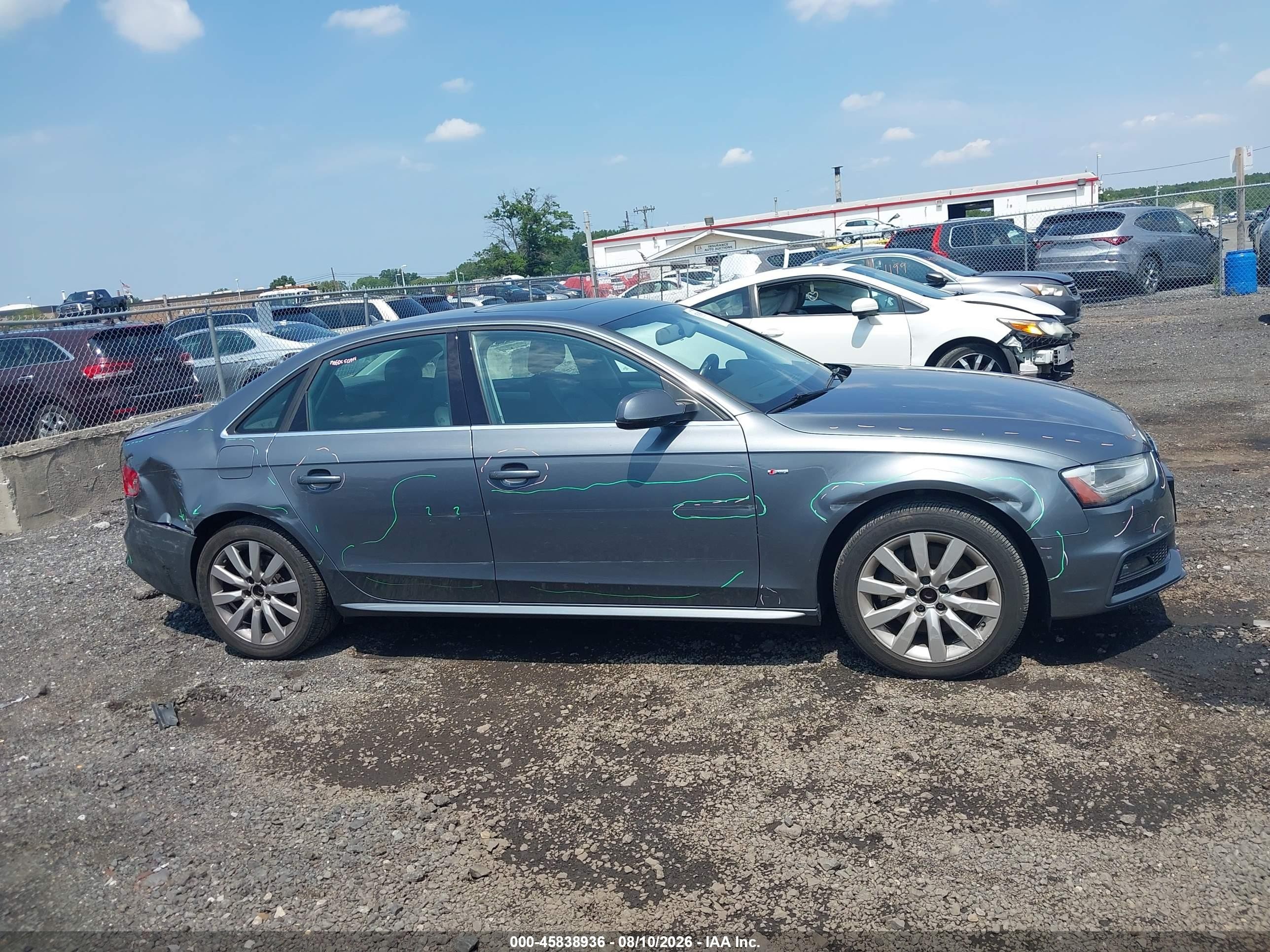 2015 Audi A4 2.0t Premium Серый vin: WAUBFAFL1FN005859