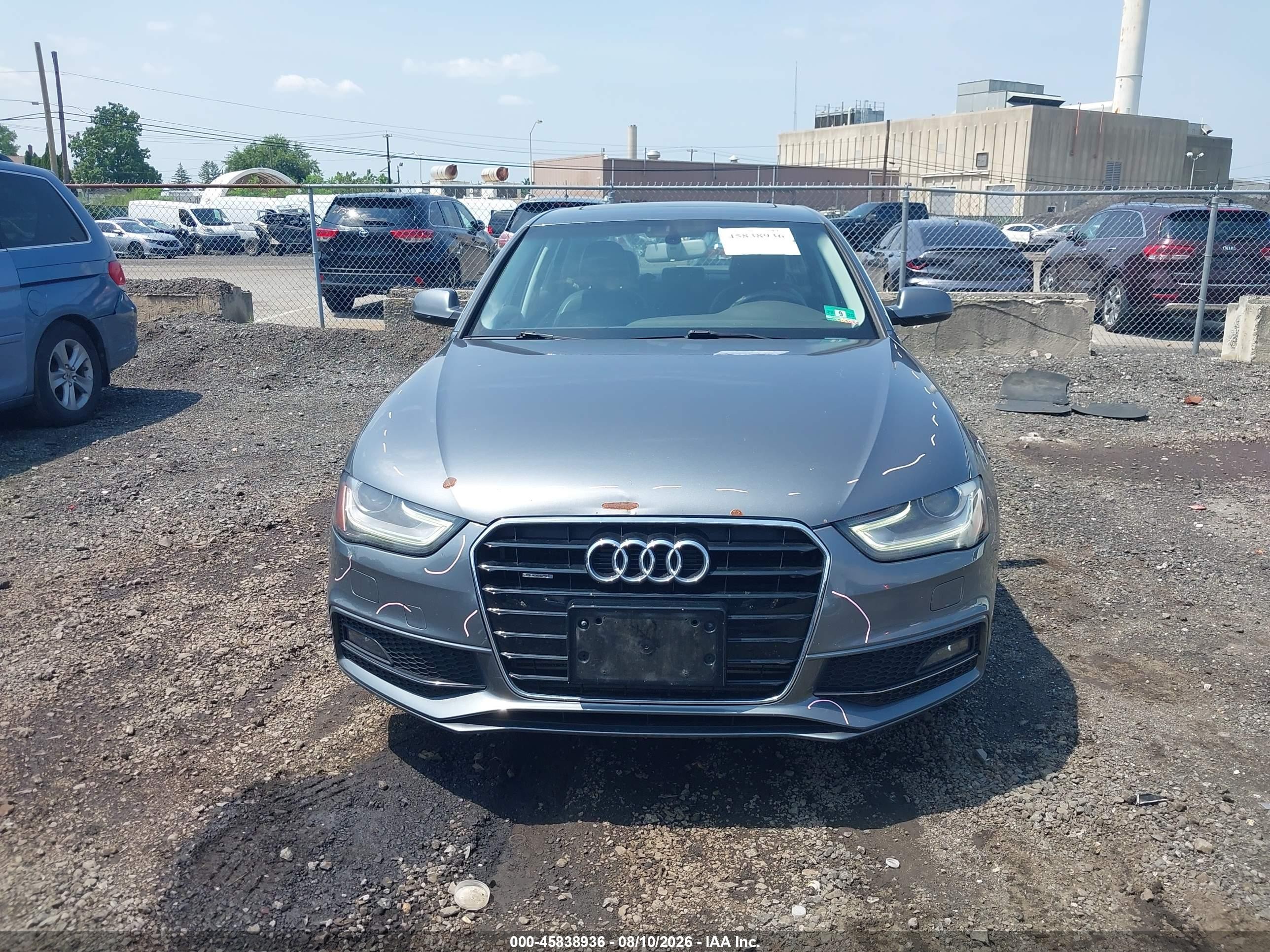 2015 Audi A4 2.0t Premium Серый vin: WAUBFAFL1FN005859