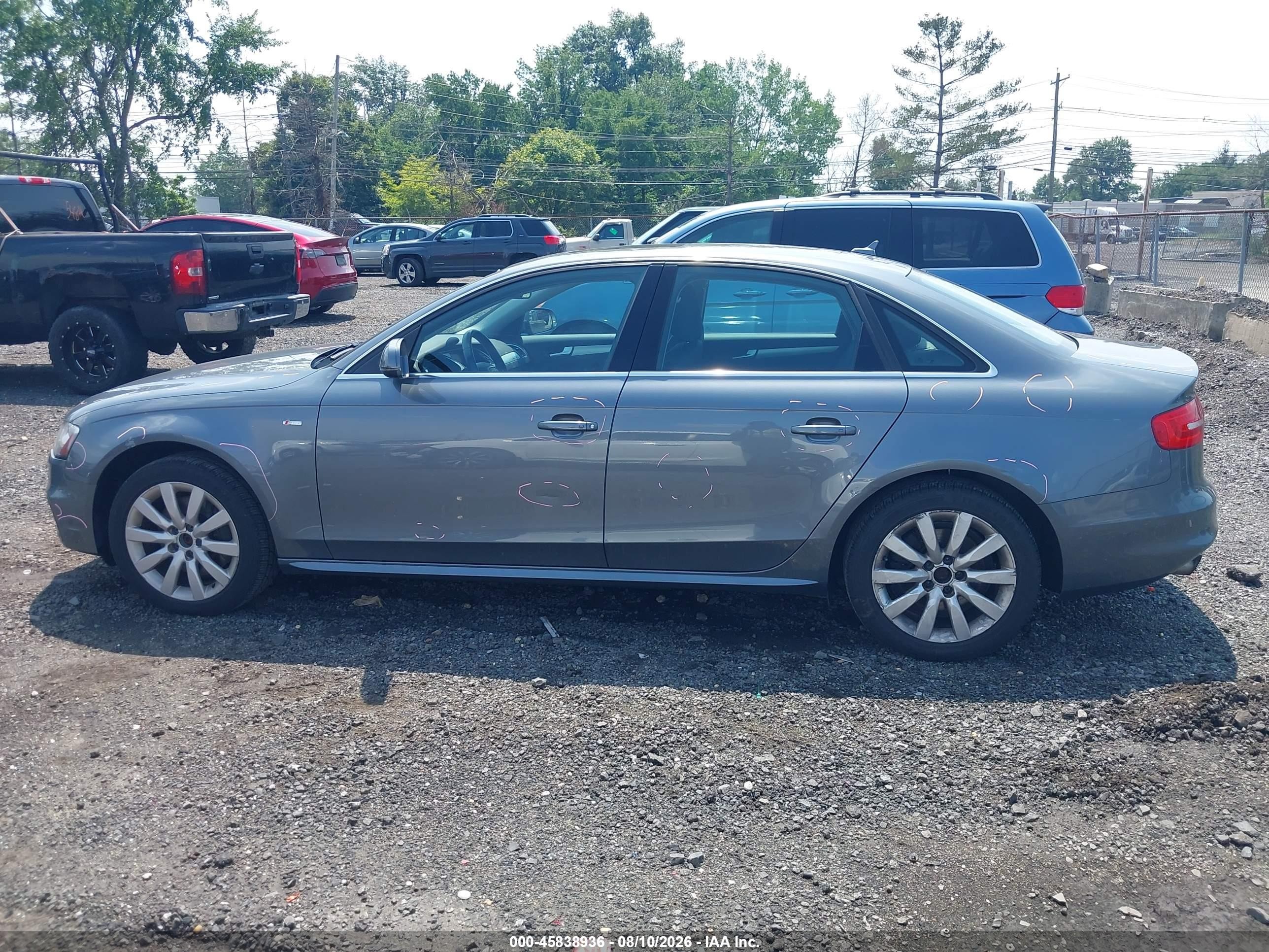 2015 Audi A4 2.0t Premium Серый vin: WAUBFAFL1FN005859