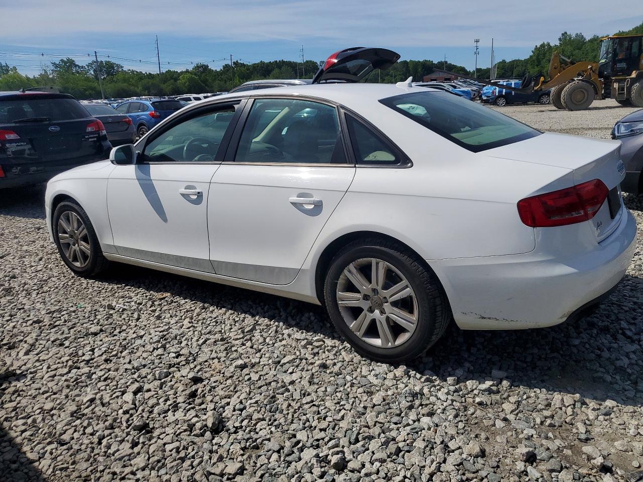 2010 Audi A4 Premium White vin: WAUBFAFL2AN052083