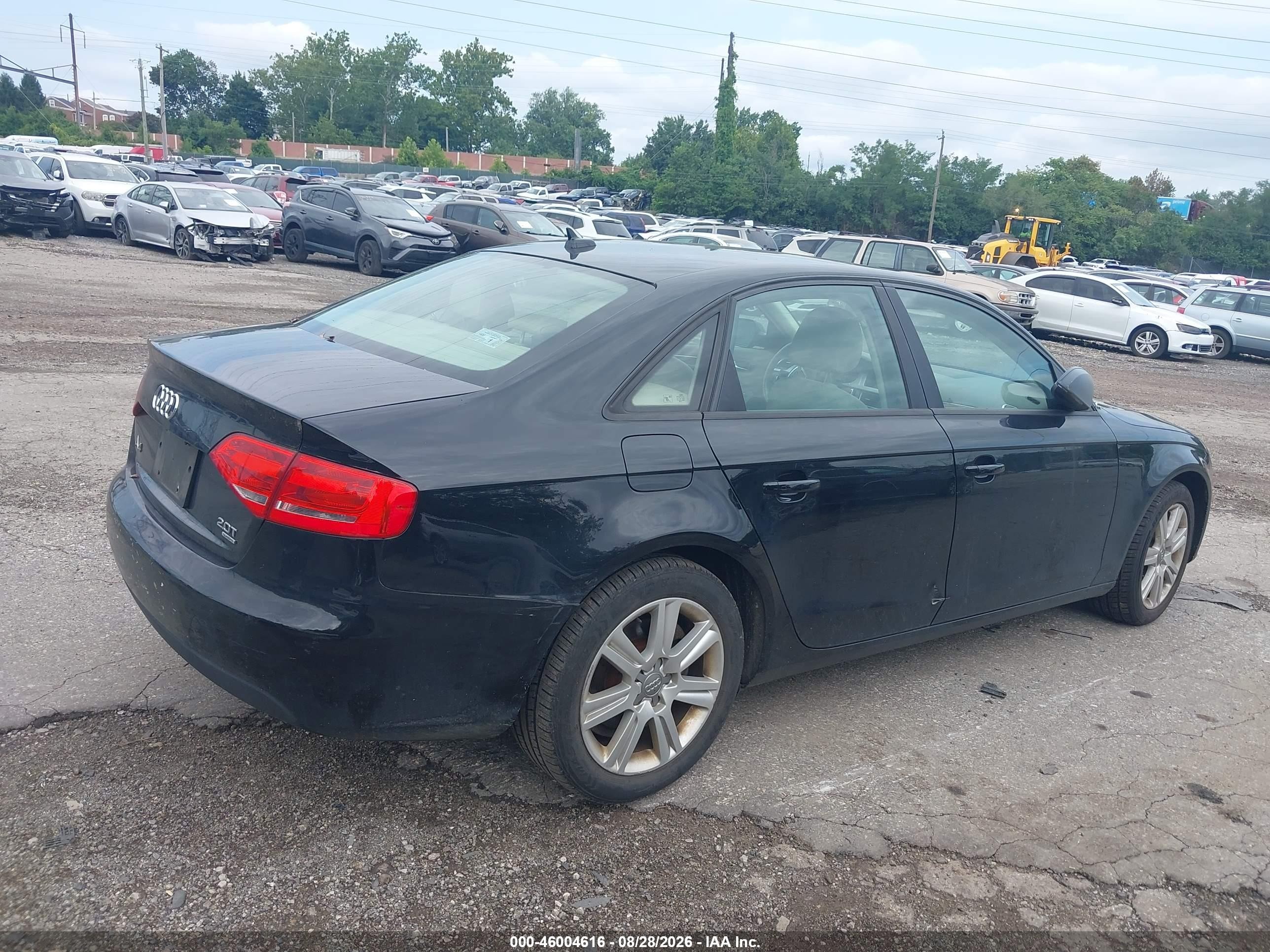 2011 Audi A4 2.0t Premium Черный vin: WAUBFAFL2BN035799