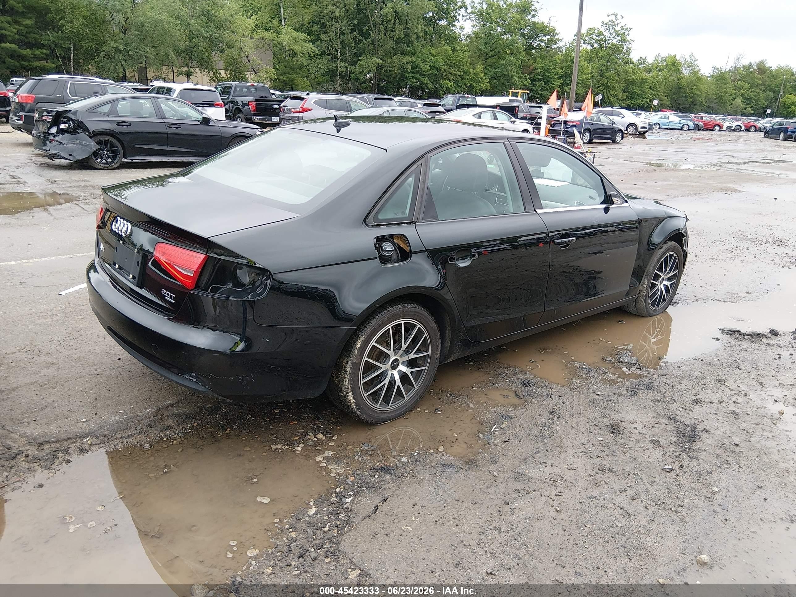 2013 Audi A4 2.0t Premium Black vin: WAUBFAFL2DN008220