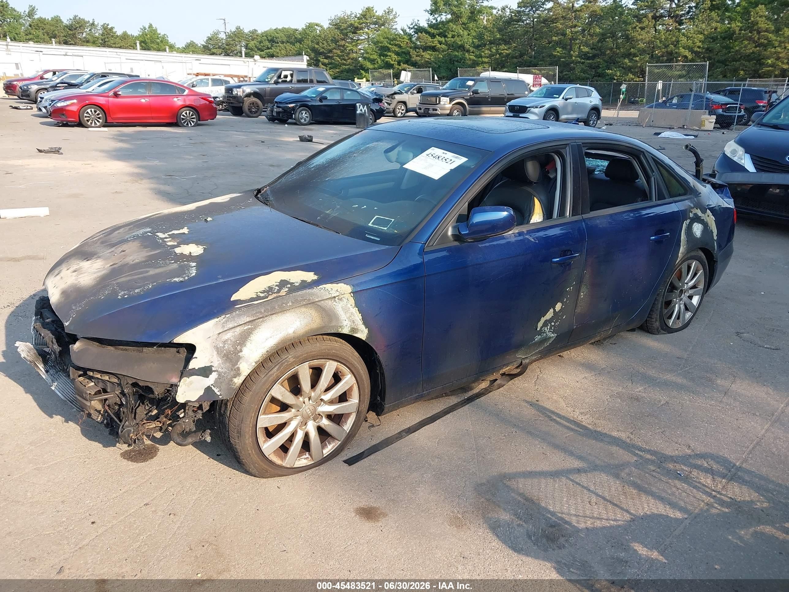 2013 Audi A4 2.0t Premium Blue vin: WAUBFAFL2DN043498