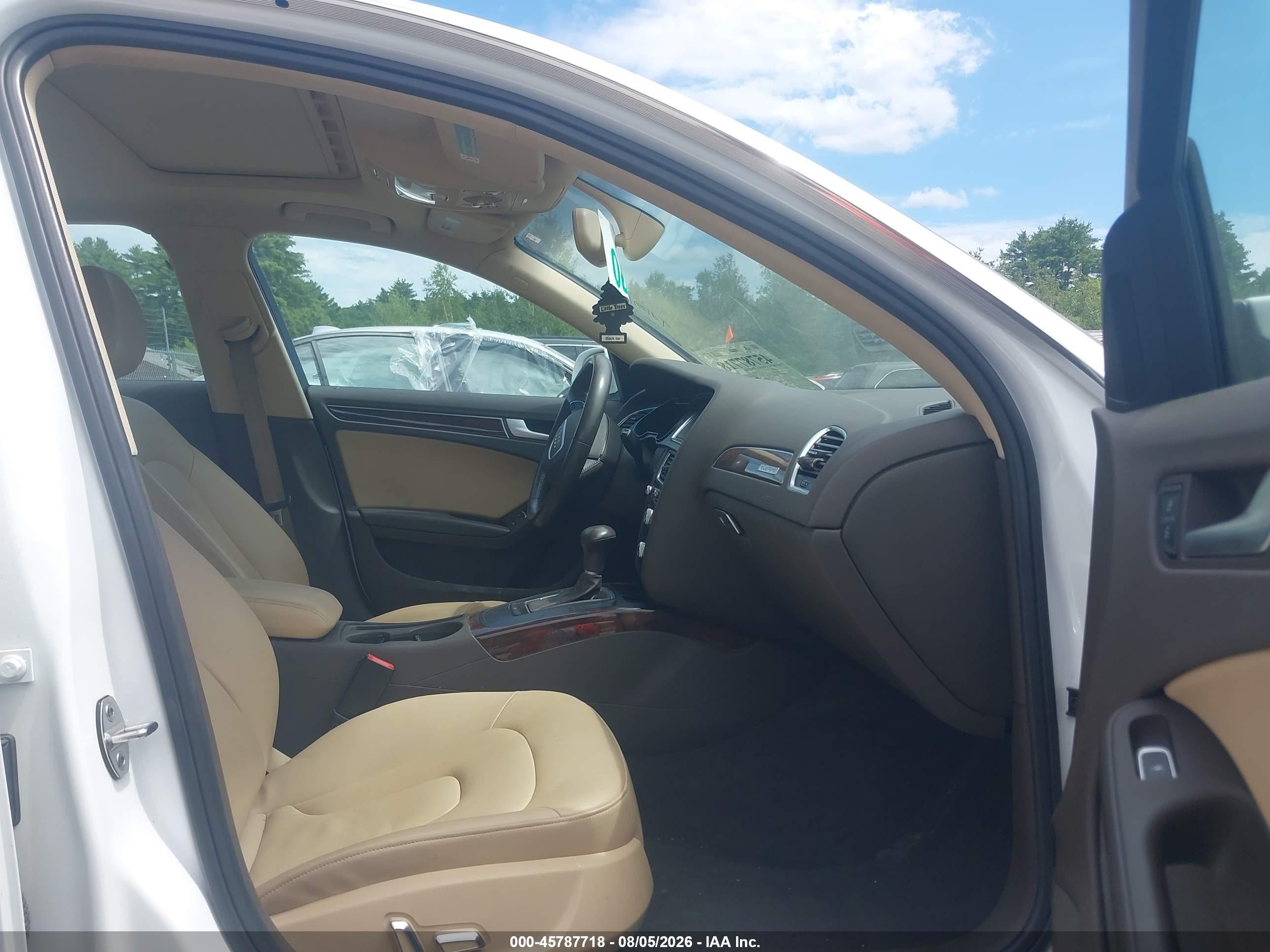 2014 Audi A4 2.0t Premium White vin: WAUBFAFL2EN035774
