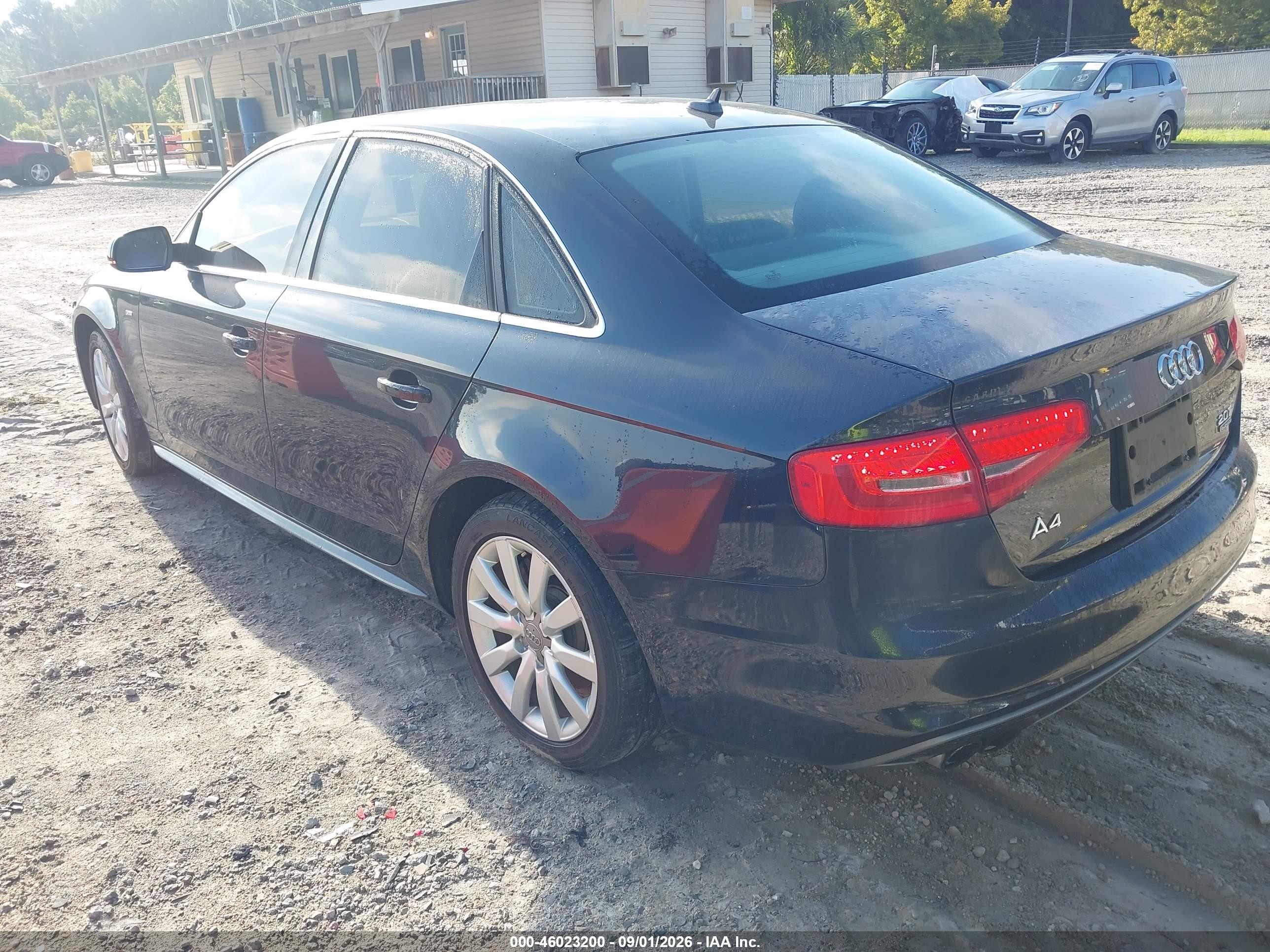 2015 Audi A4 2.0t Premium Черный vin: WAUBFAFL2FN023285