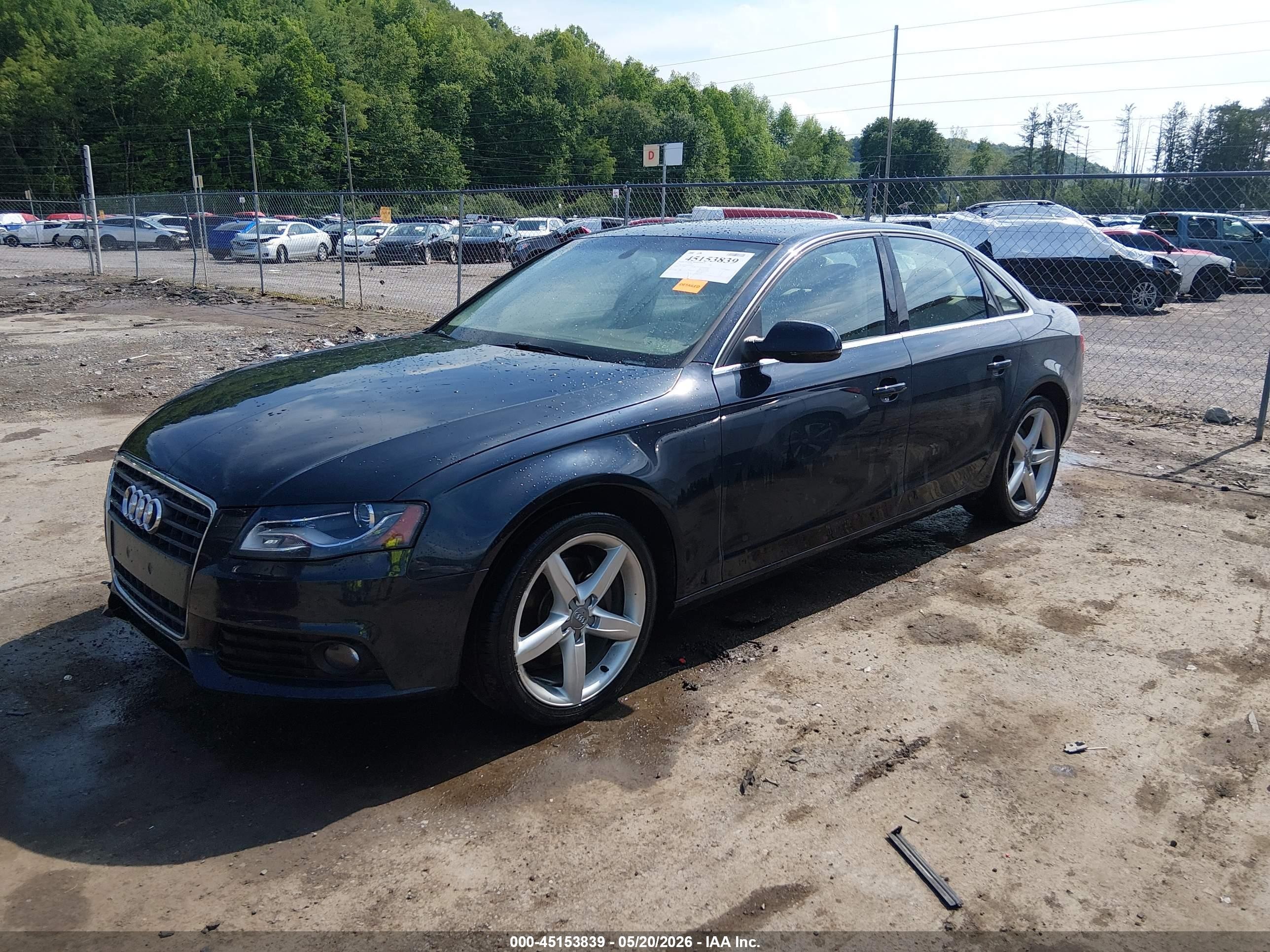 2012 Audi A4 2.0t Premium Dark Blue vin: WAUBFAFL3CN005017