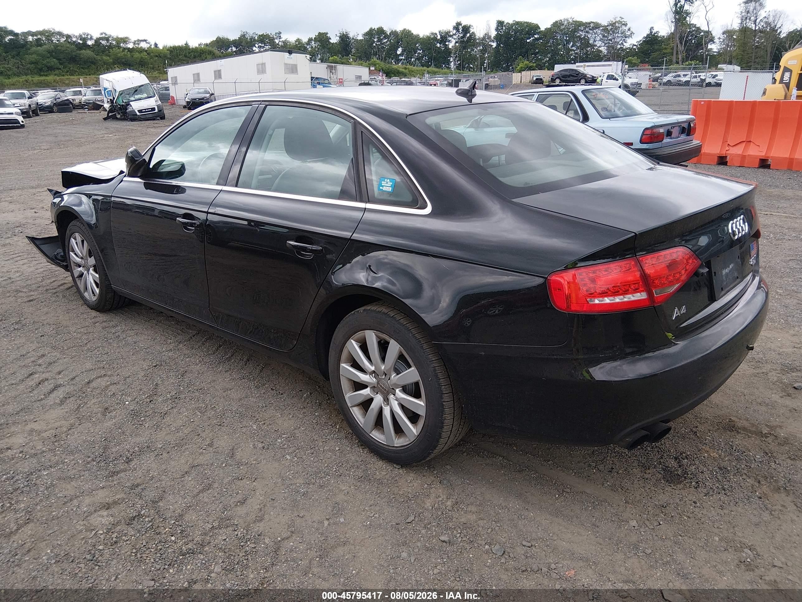 2012 Audi A4 2.0t Premium Black vin: WAUBFAFL3CN014171