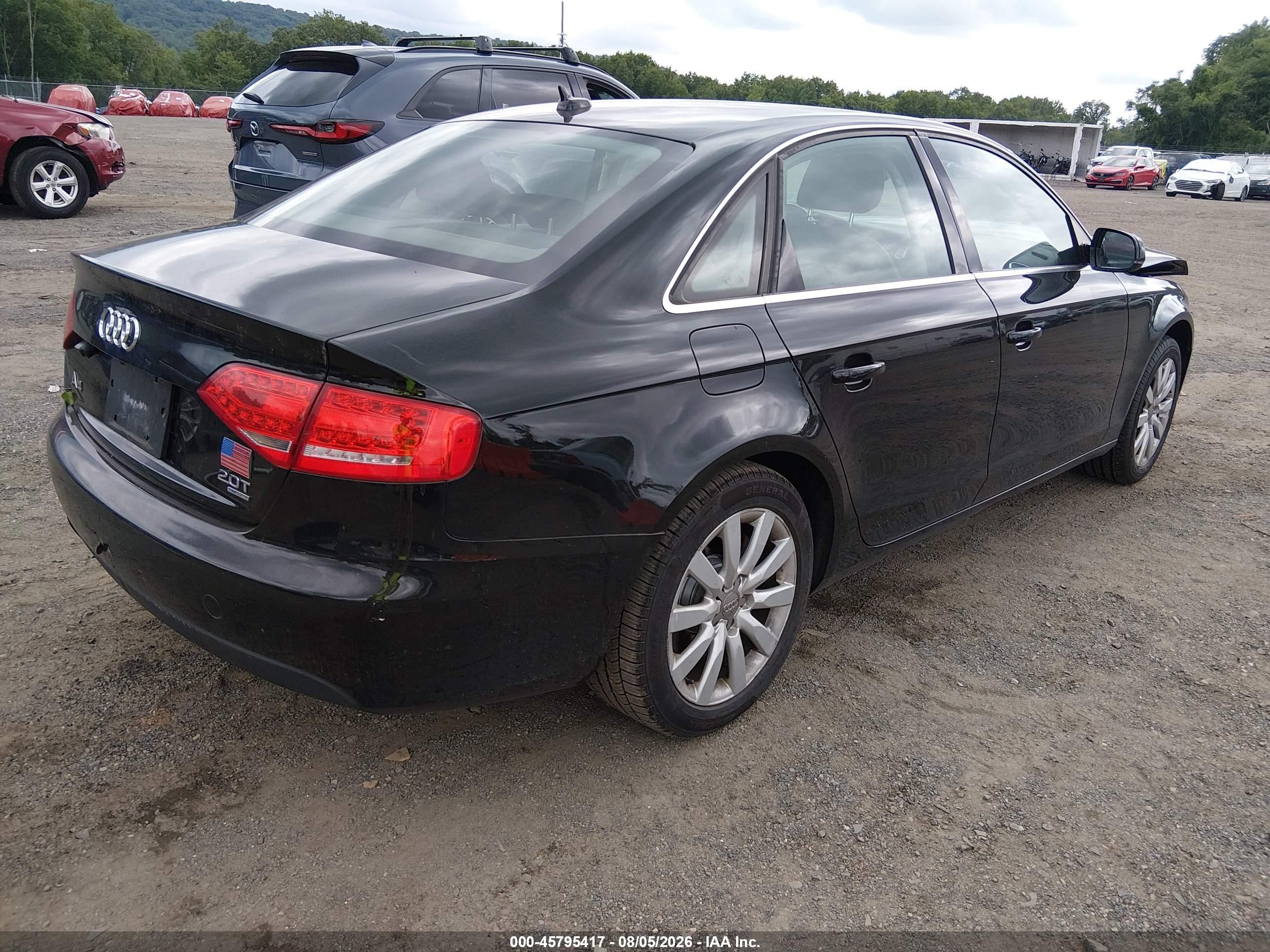 2012 Audi A4 2.0t Premium Black vin: WAUBFAFL3CN014171