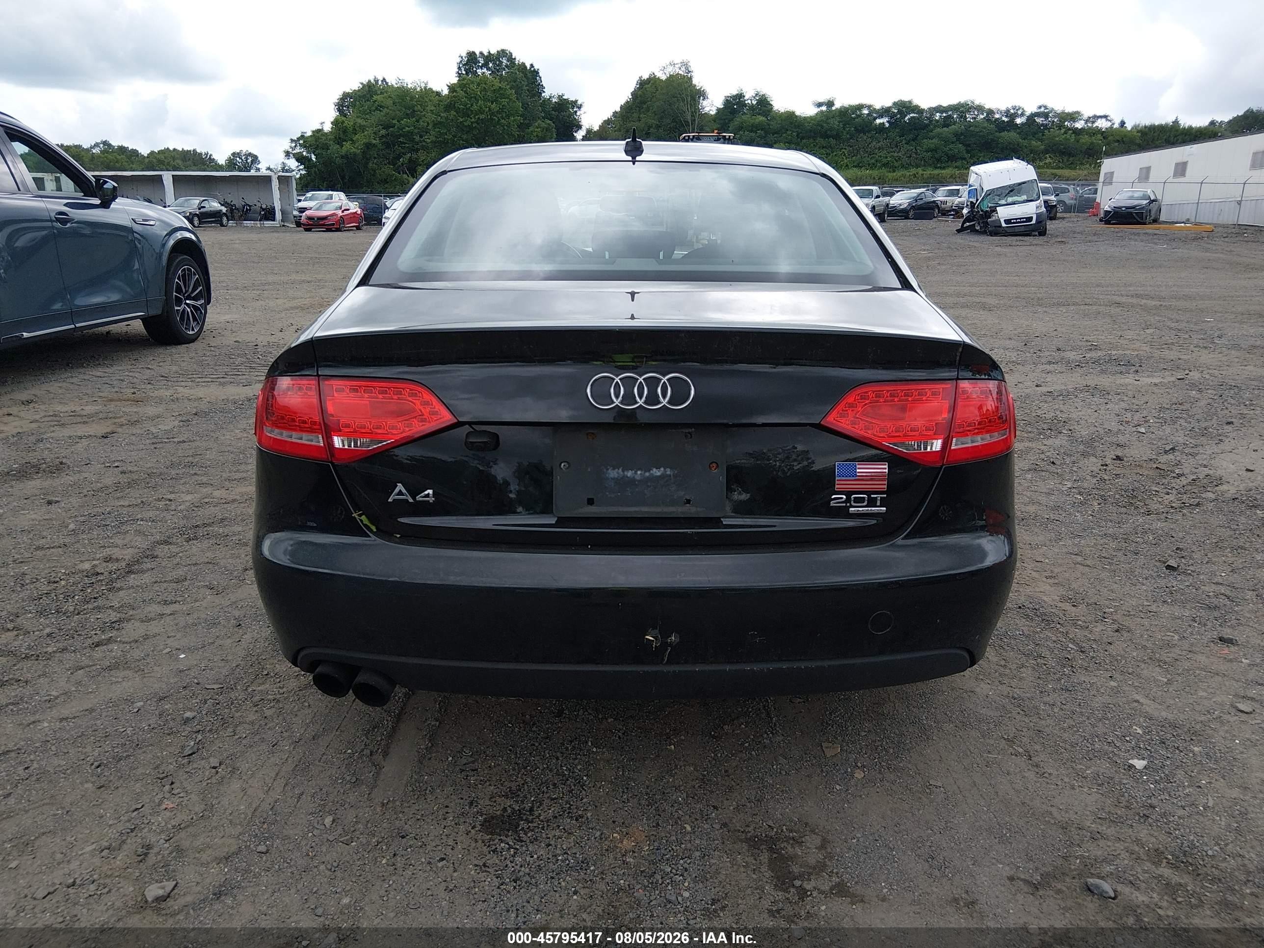 2012 Audi A4 2.0t Premium Black vin: WAUBFAFL3CN014171