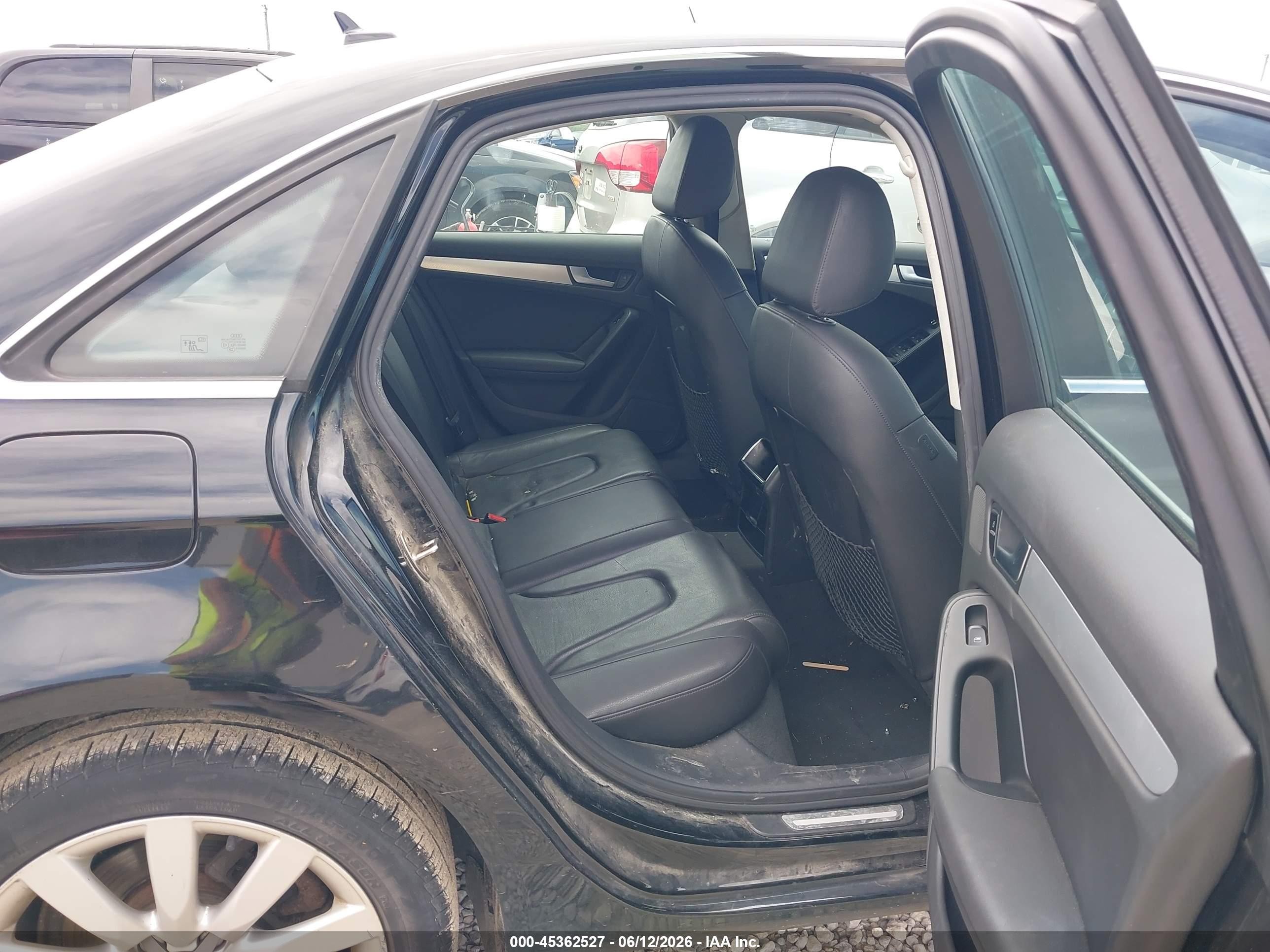 2012 Audi A4 2.0t Premium Black vin: WAUBFAFL3CN015885
