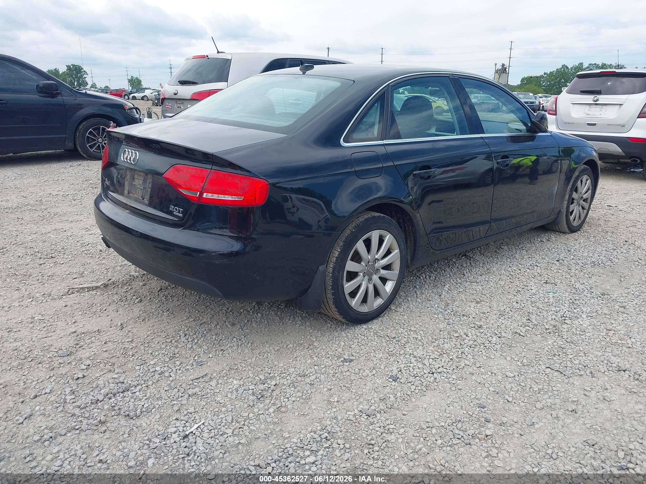 2012 Audi A4 2.0t Premium Black vin: WAUBFAFL3CN015885