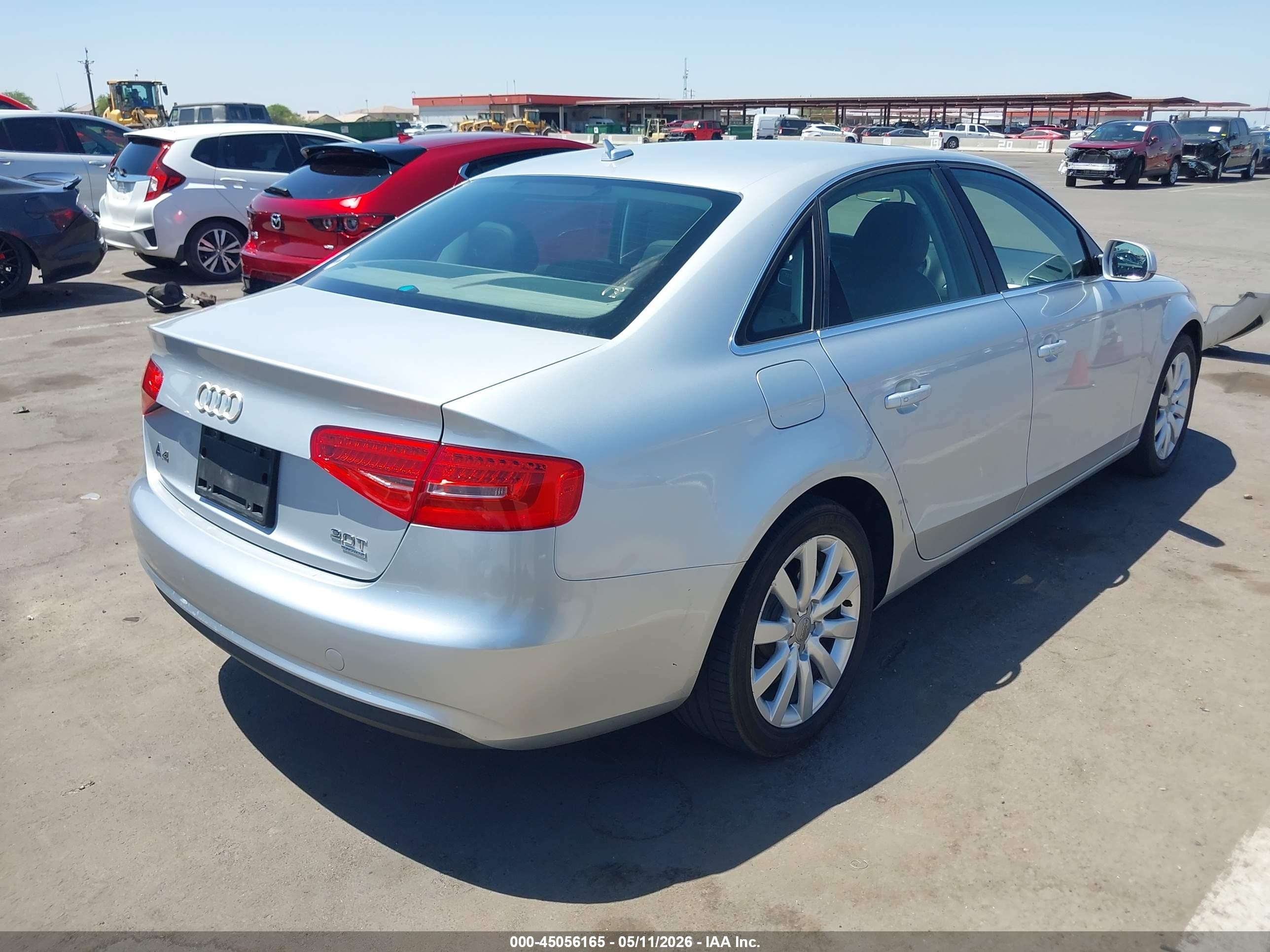 2013 Audi A4 2.0t Premium Silver vin: WAUBFAFL3DA161244