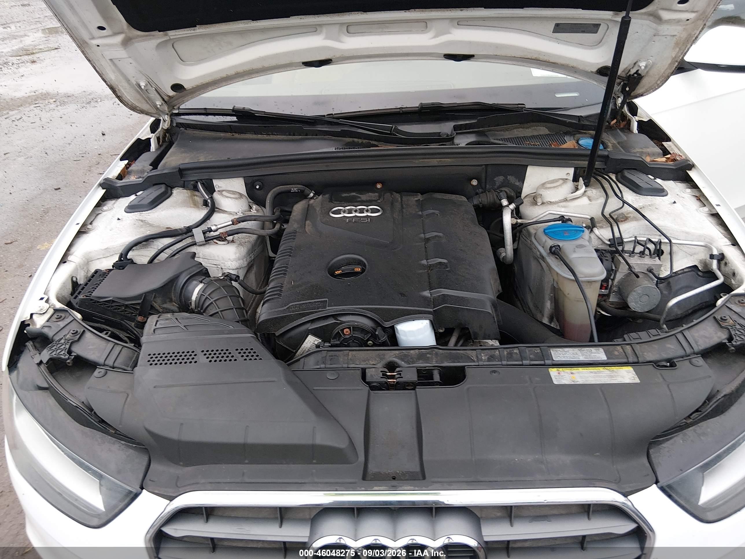 2013 Audi A4 2.0t Premium White vin: WAUBFAFL3DN020991