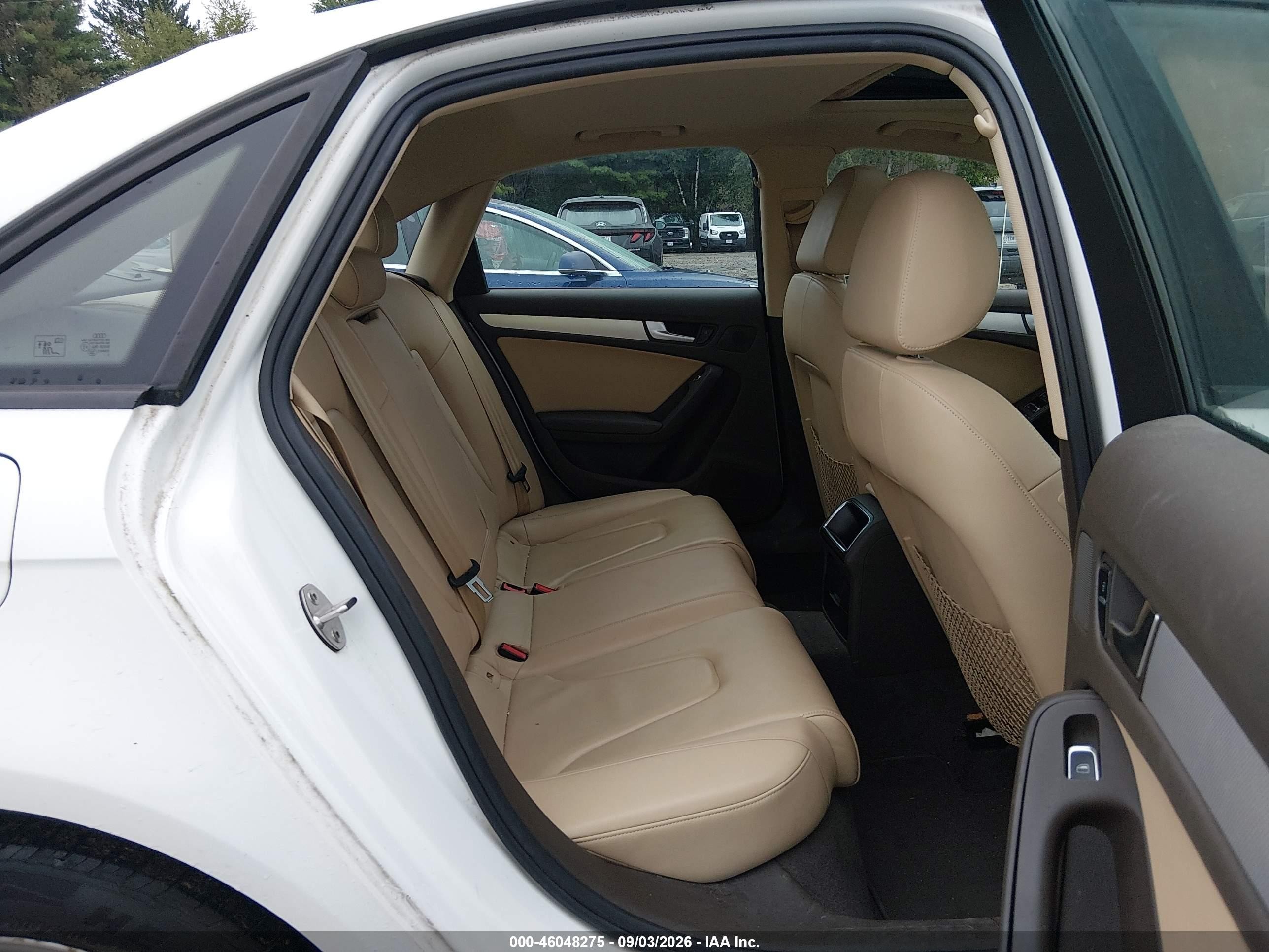 2013 Audi A4 2.0t Premium White vin: WAUBFAFL3DN020991