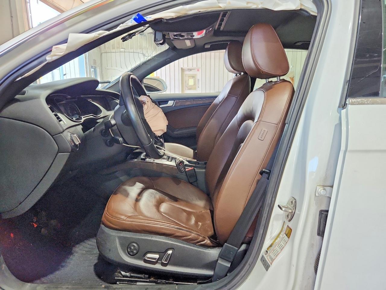 2013 Audi A4 Premium White vin: WAUBFAFL3DN047298
