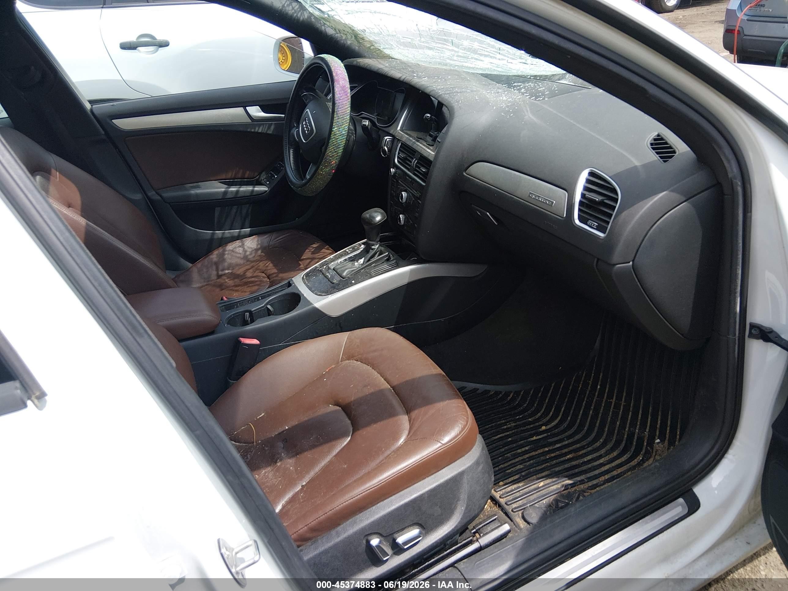 2014 Audi A4 2.0t Premium White vin: WAUBFAFL3EA079211