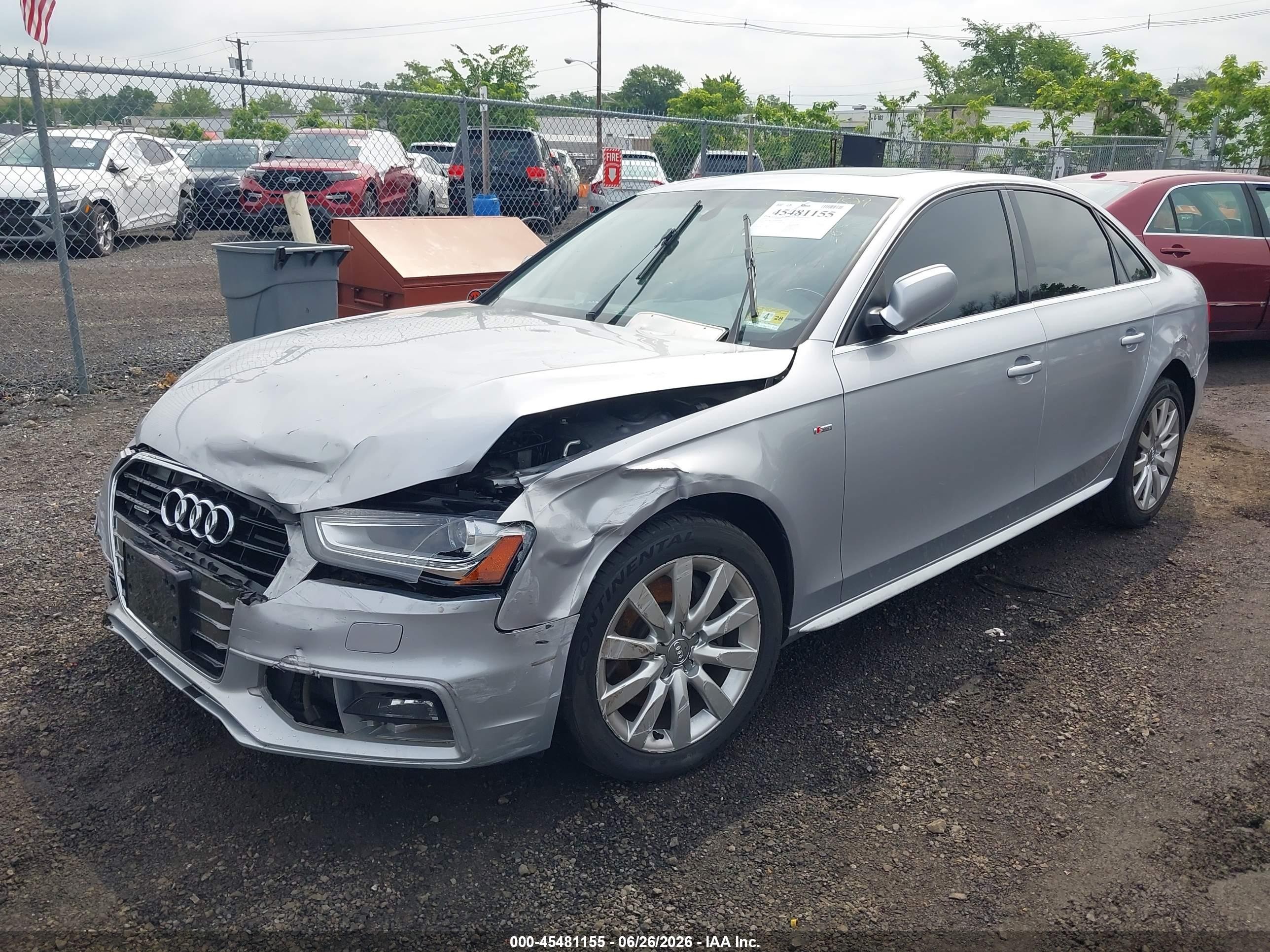 2015 Audi A4 2.0t Premium Silver vin: WAUBFAFL3FN038006