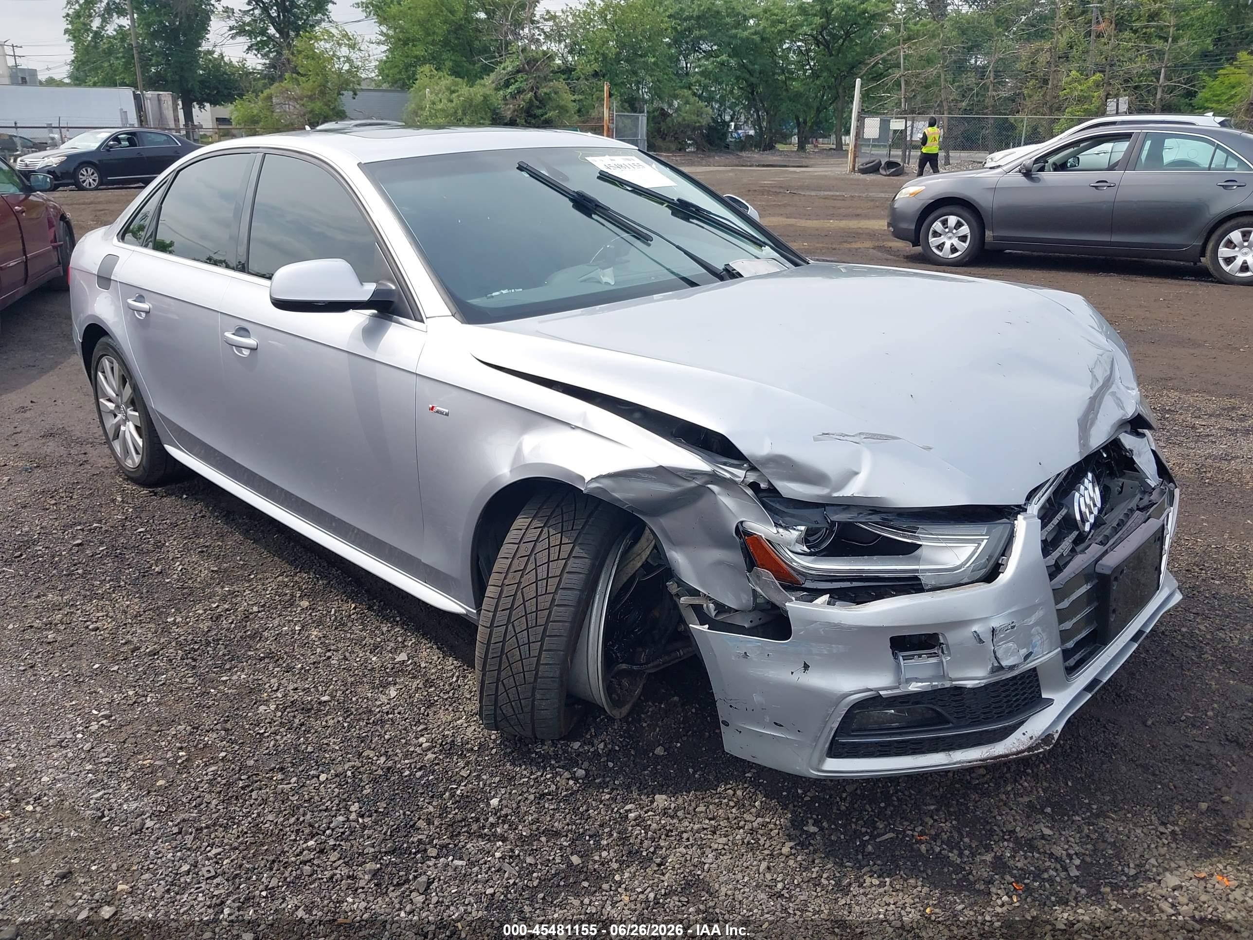 2015 Audi A4 2.0t Premium Silver vin: WAUBFAFL3FN038006