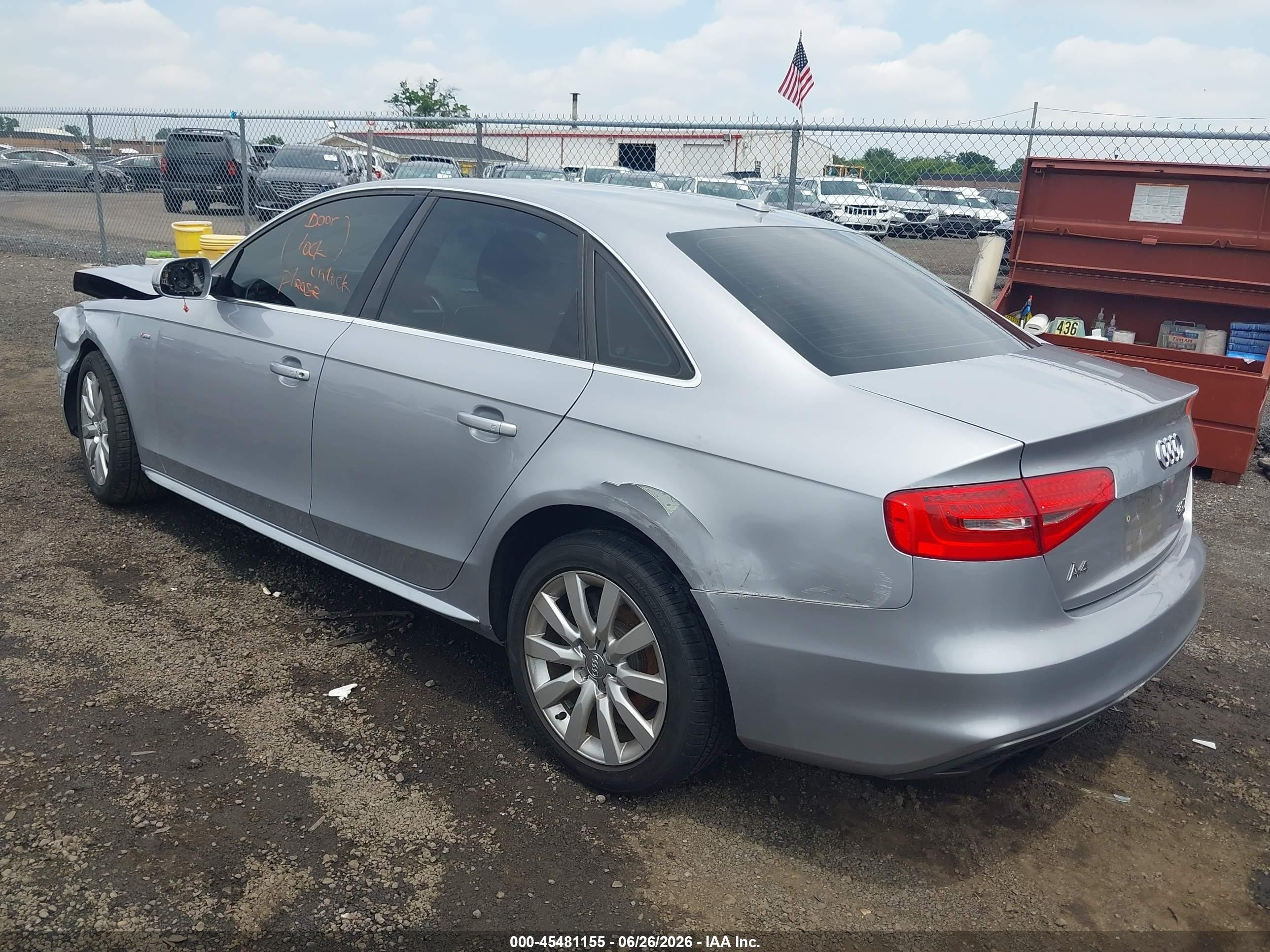 2015 Audi A4 2.0t Premium Silver vin: WAUBFAFL3FN038006